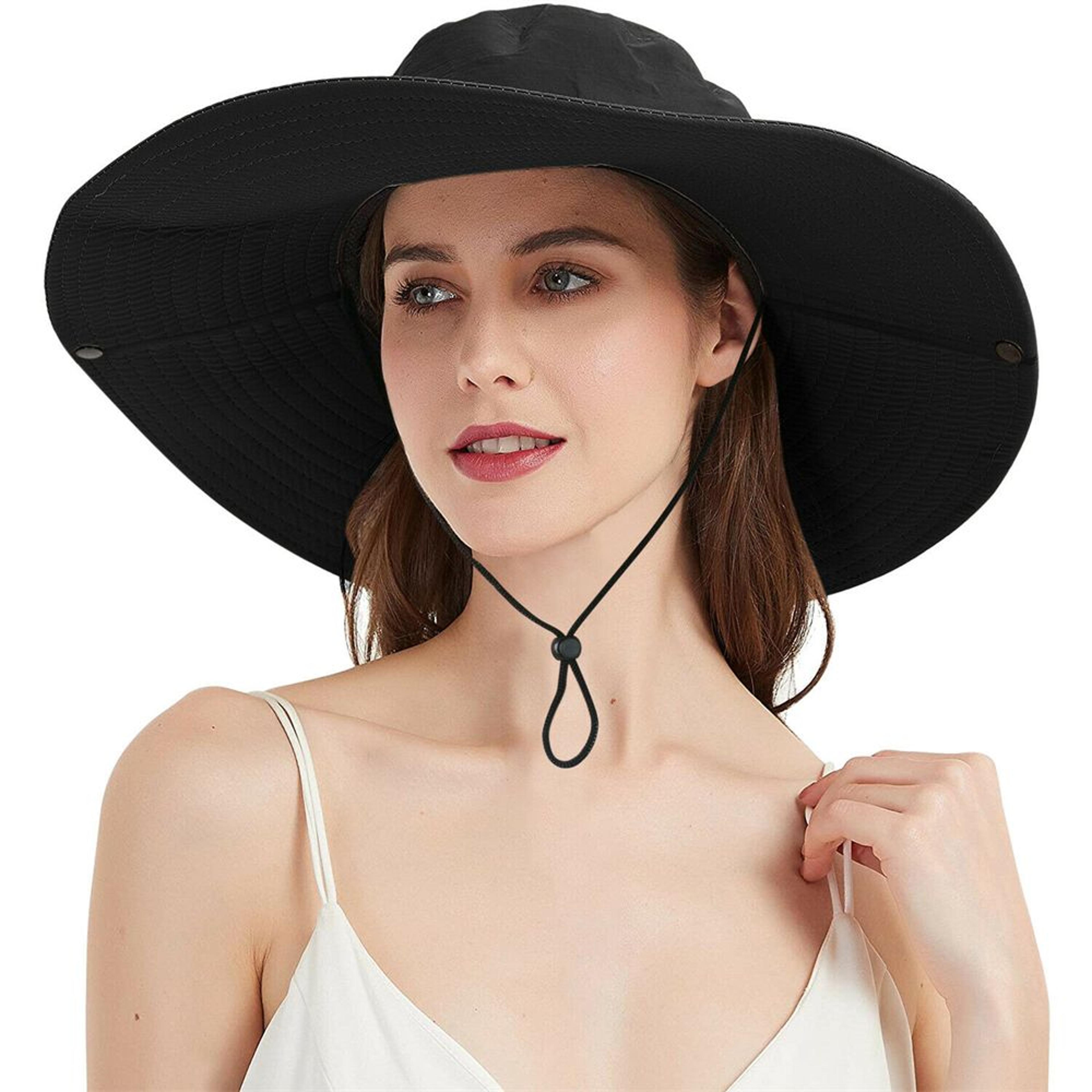 sun protection fishing uv wide brim bucket hat with neck flap