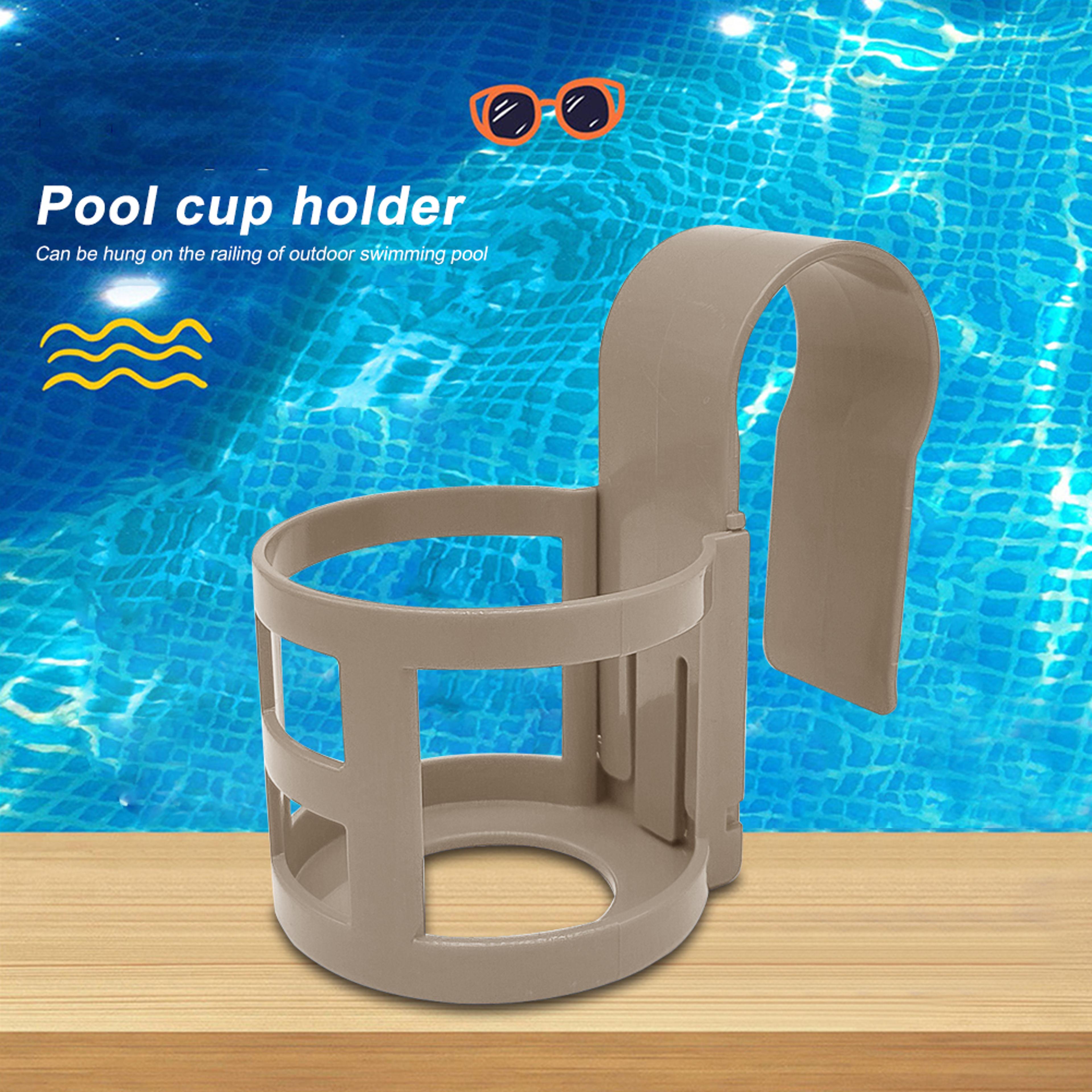 swimming pool side cup holder poolside storage rack drink holder organizer