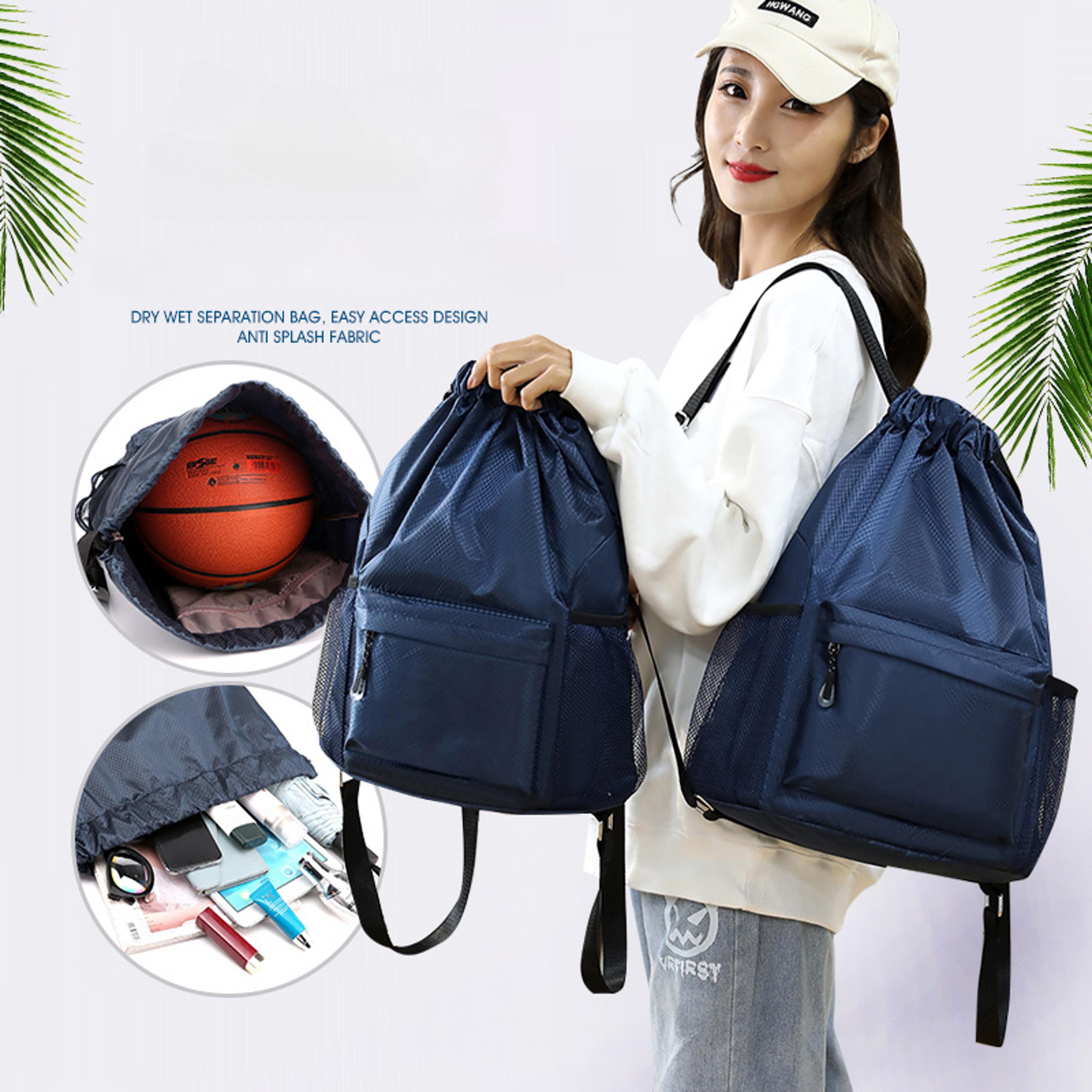 waterproof sports backpack dry wet separation large capacity gym travel bag