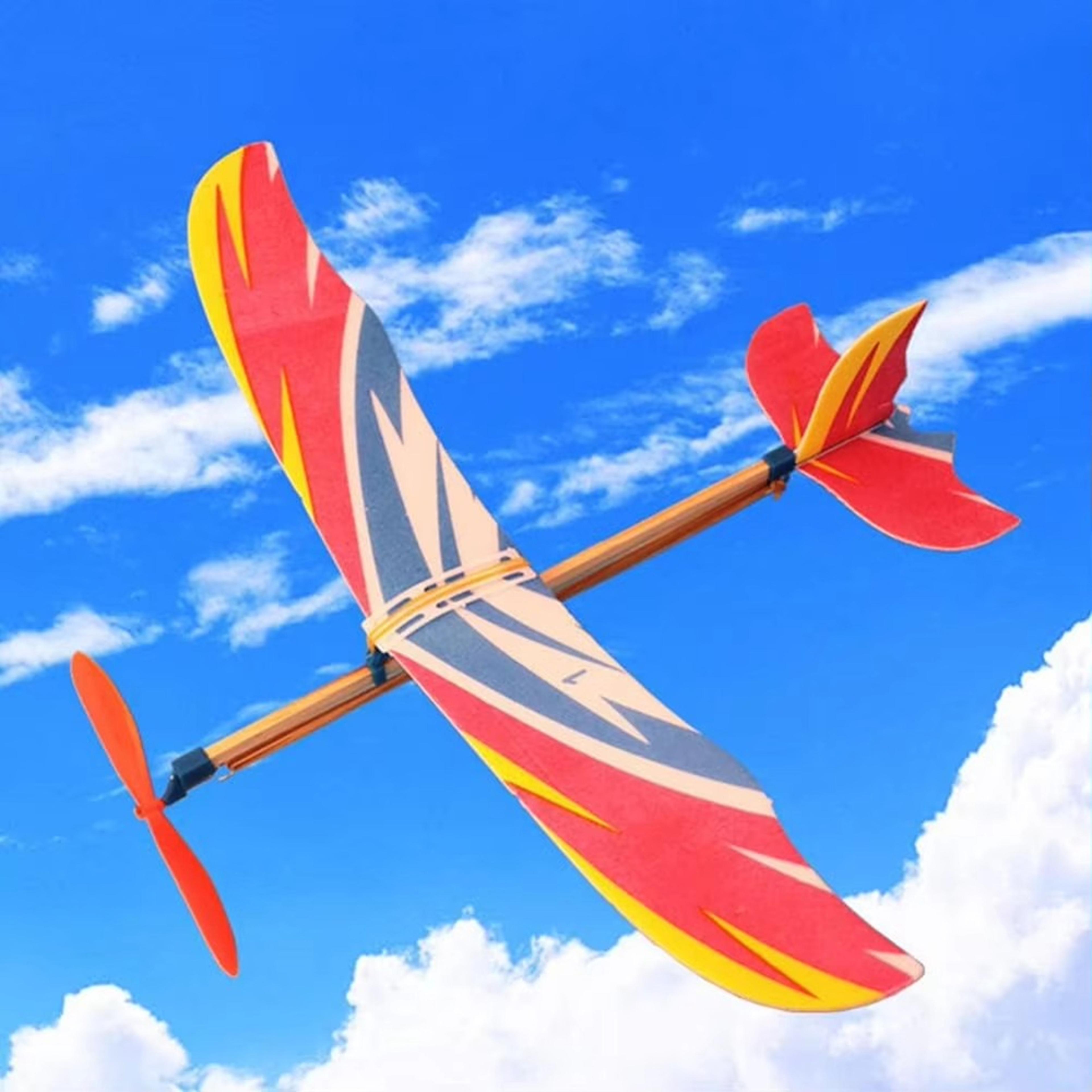 rubber band airplane toy foam glider planes kids stem toys outdoor party favors set