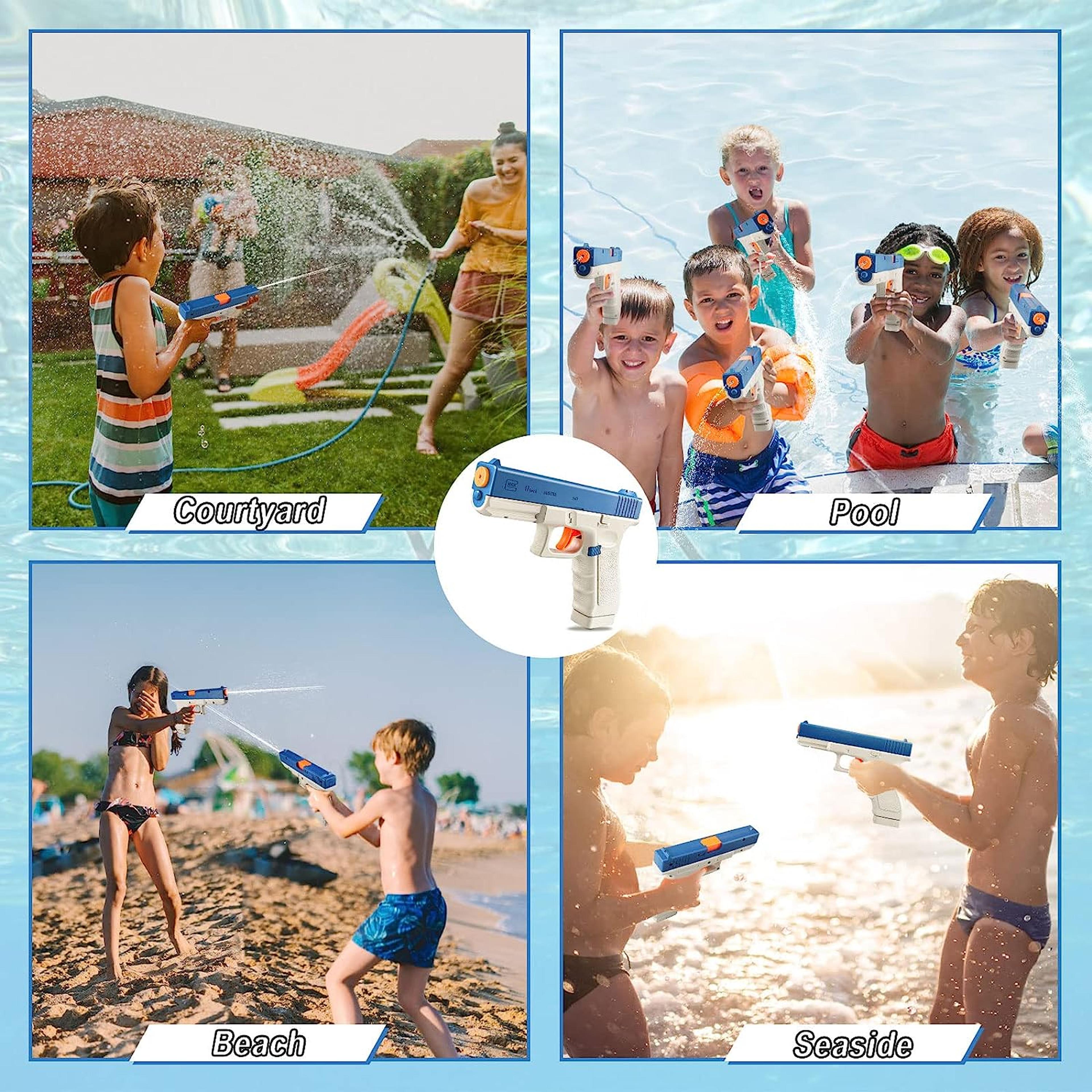 revolver style manual water gun toy for kids summer beach fun squirt blaster