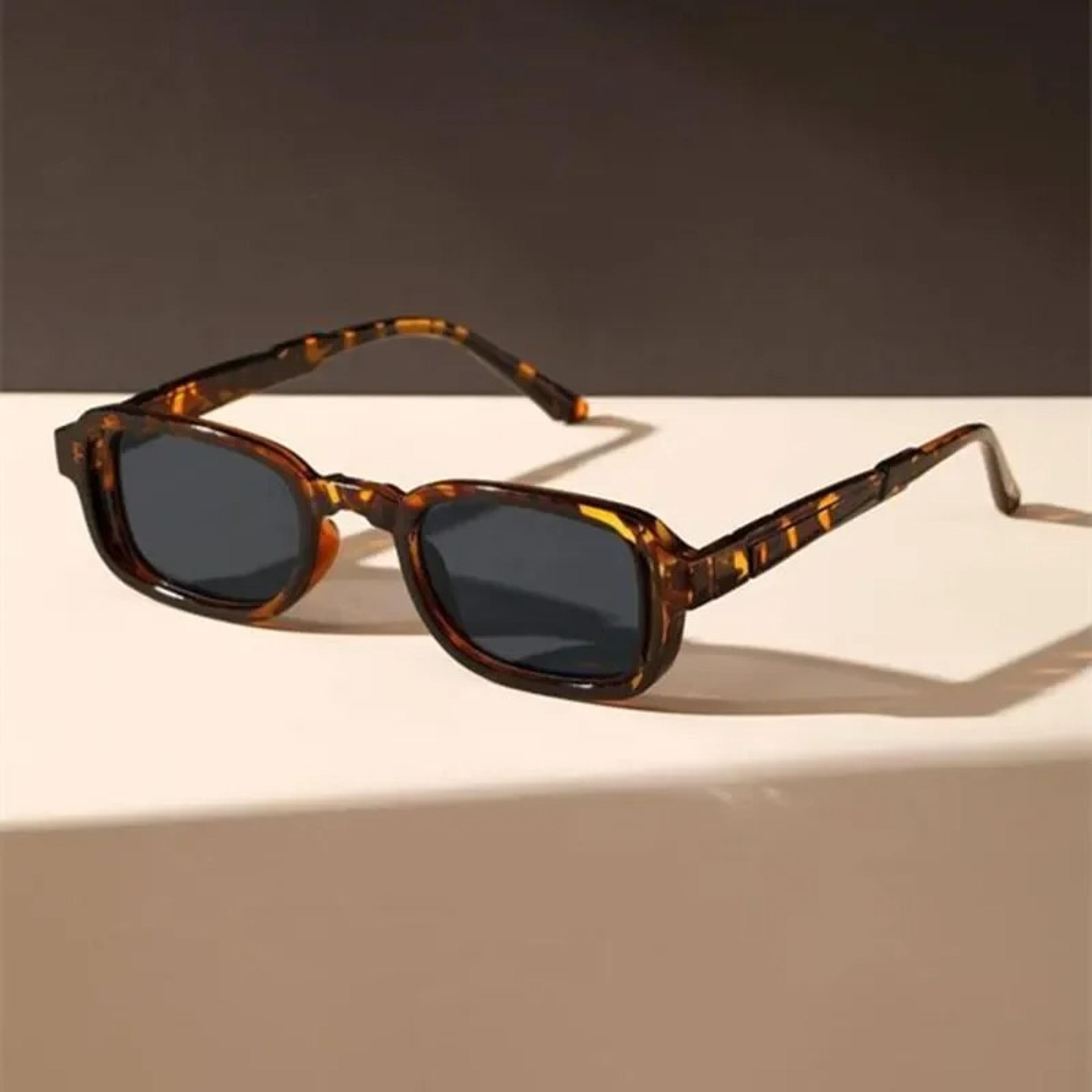 vintage rectangle designer sunglasses for women and men anti glare shades