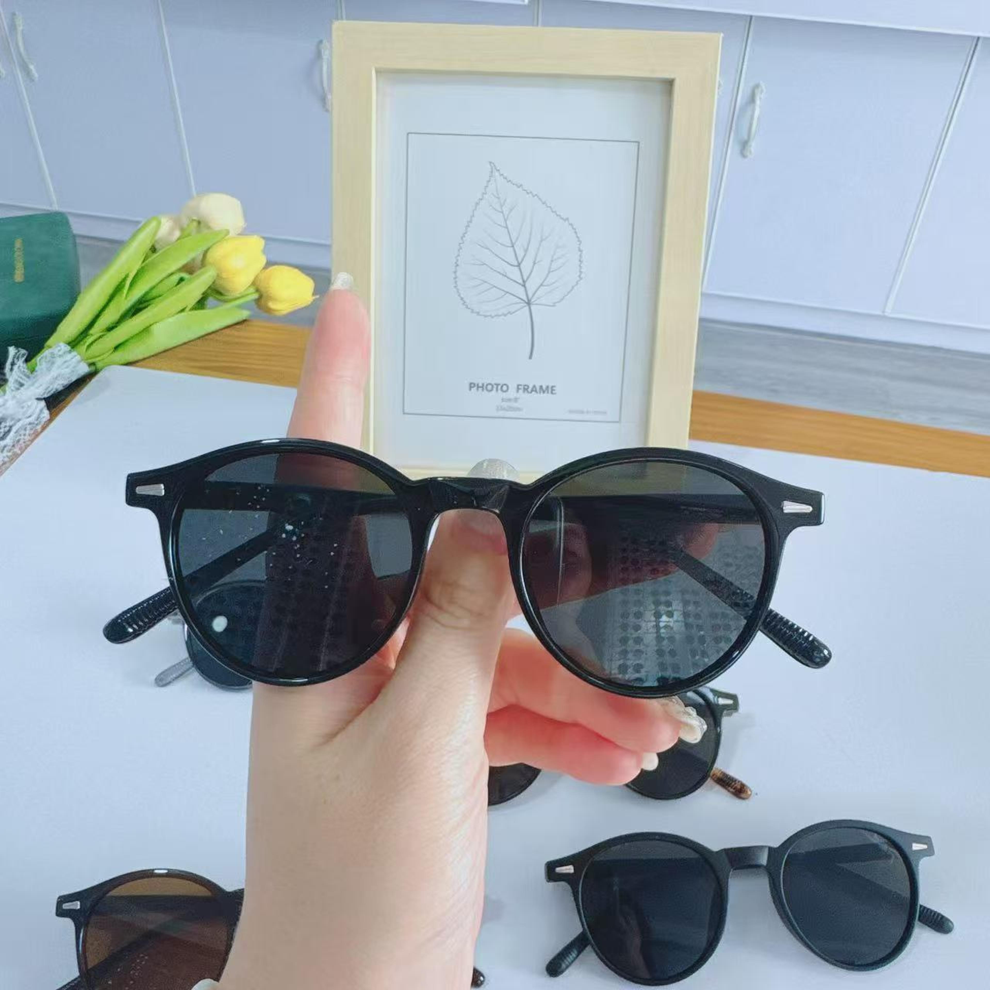 retro shield uv round sunglasses for women & men vintage driving shades
