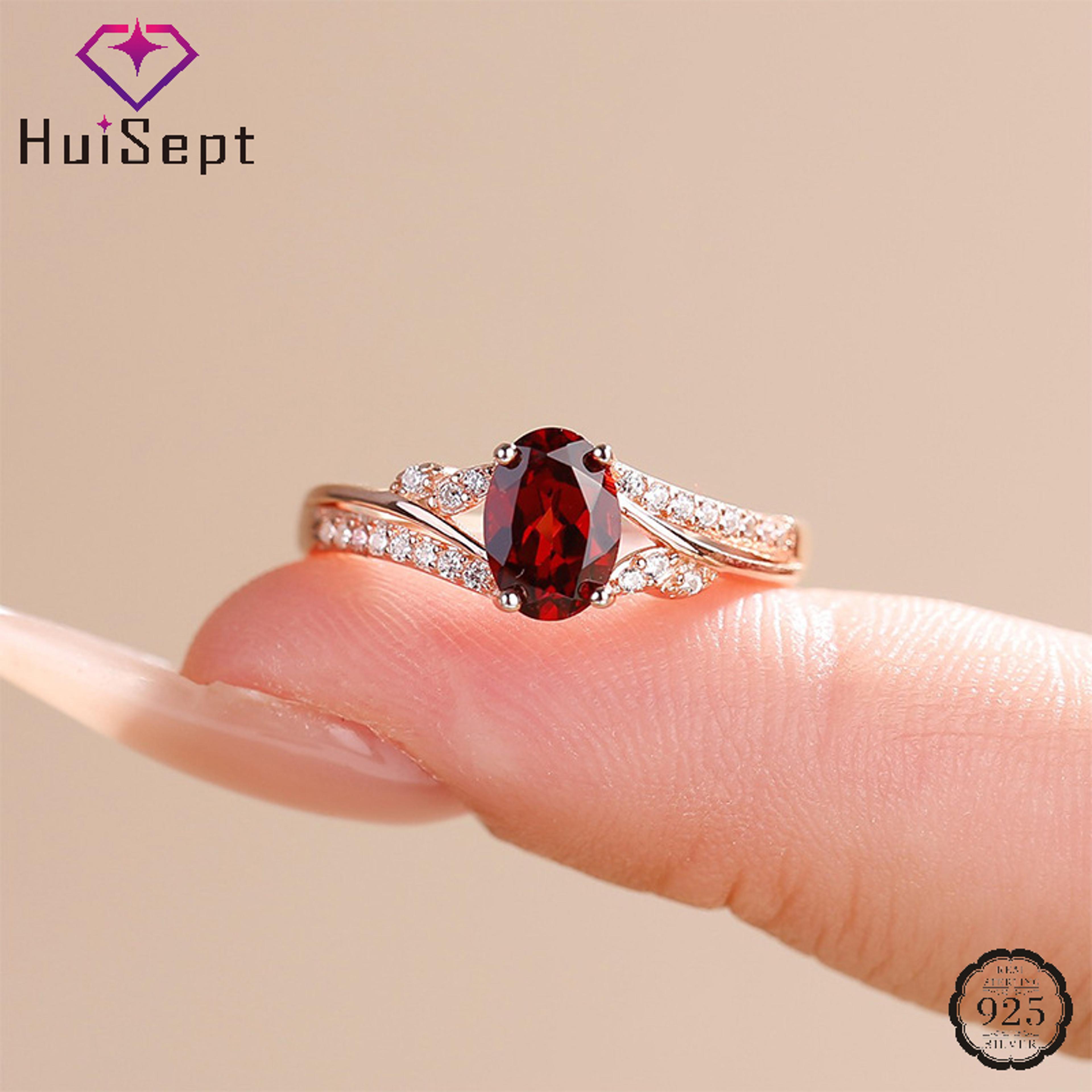 sterling silver ruby zircon promise ring for women wedding engagement jewelry gift