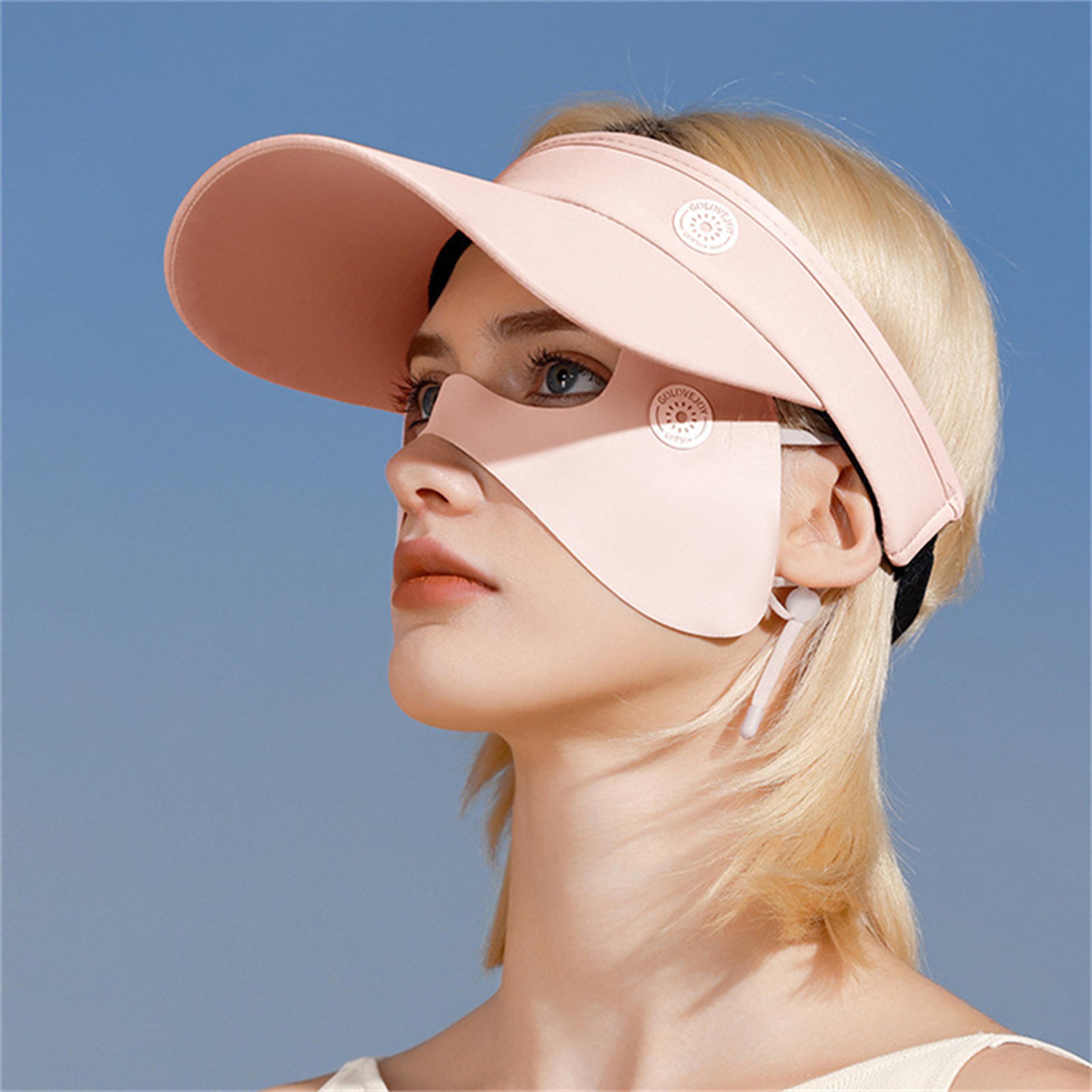 ice silk uv protection face mask cooling sun protection face cover for cycling outdoor travel