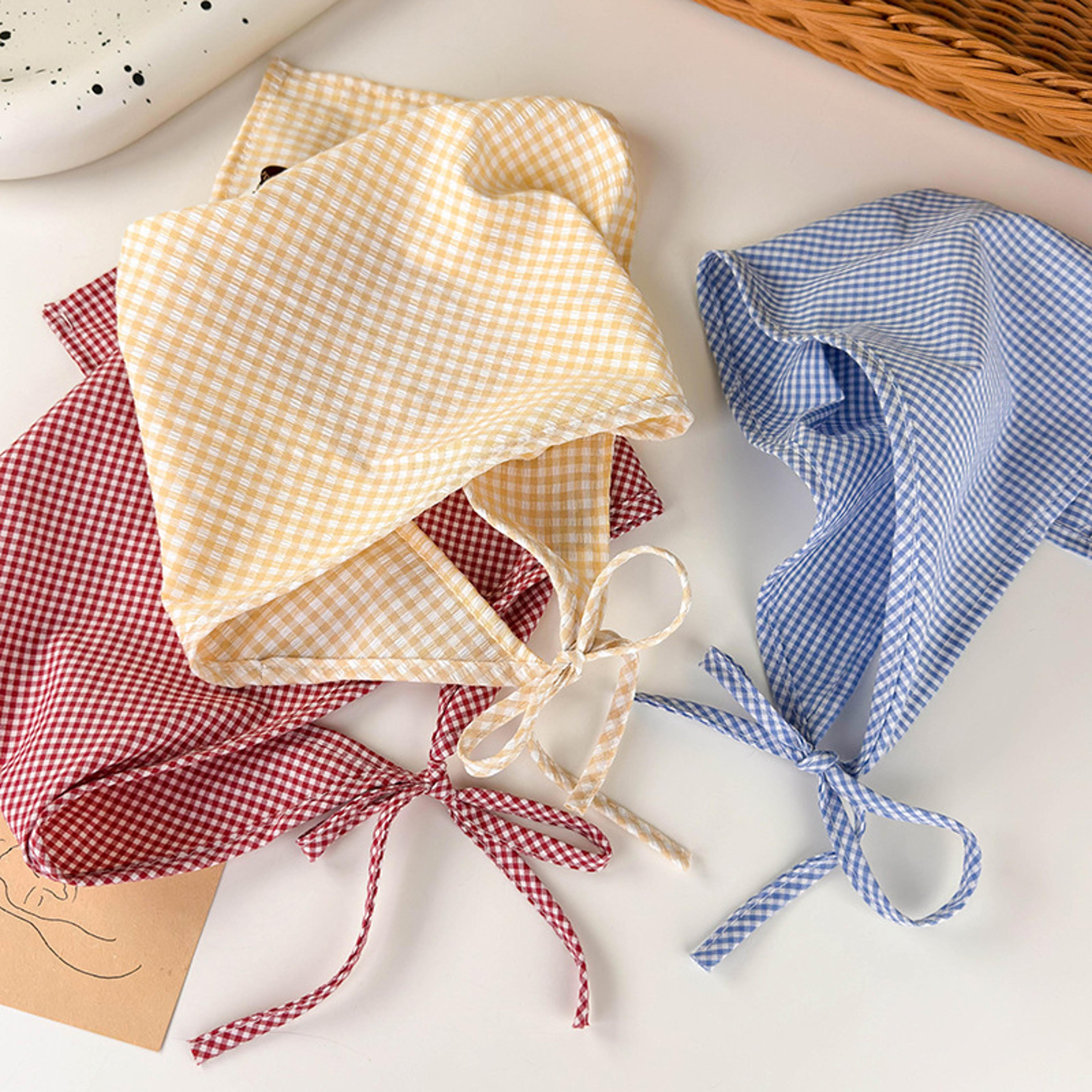 pastoral style bandana headband triangle headscarf women hair scarf summer hair accessory