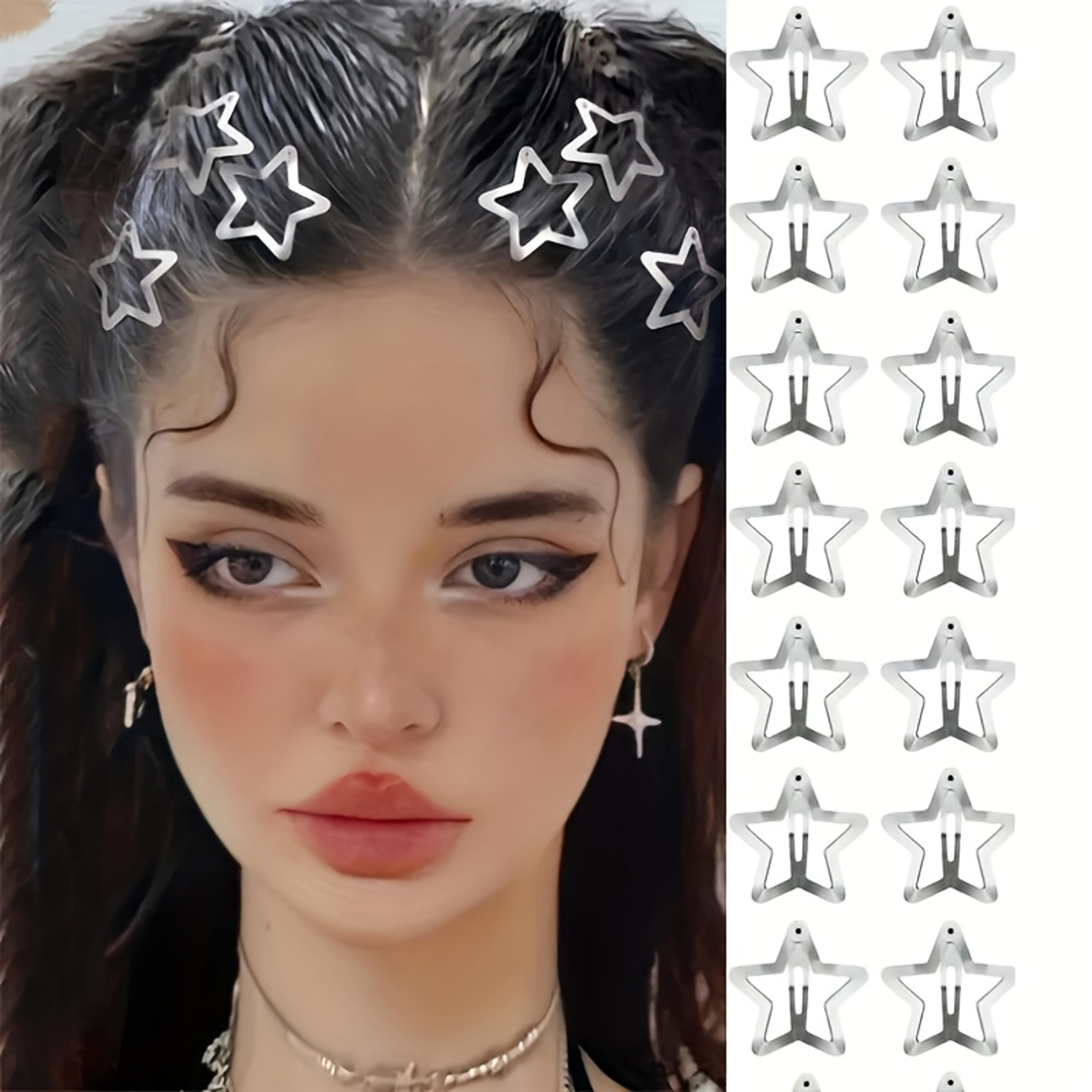 celestial star hair clips set non slip silver hair clips & hair accessories
