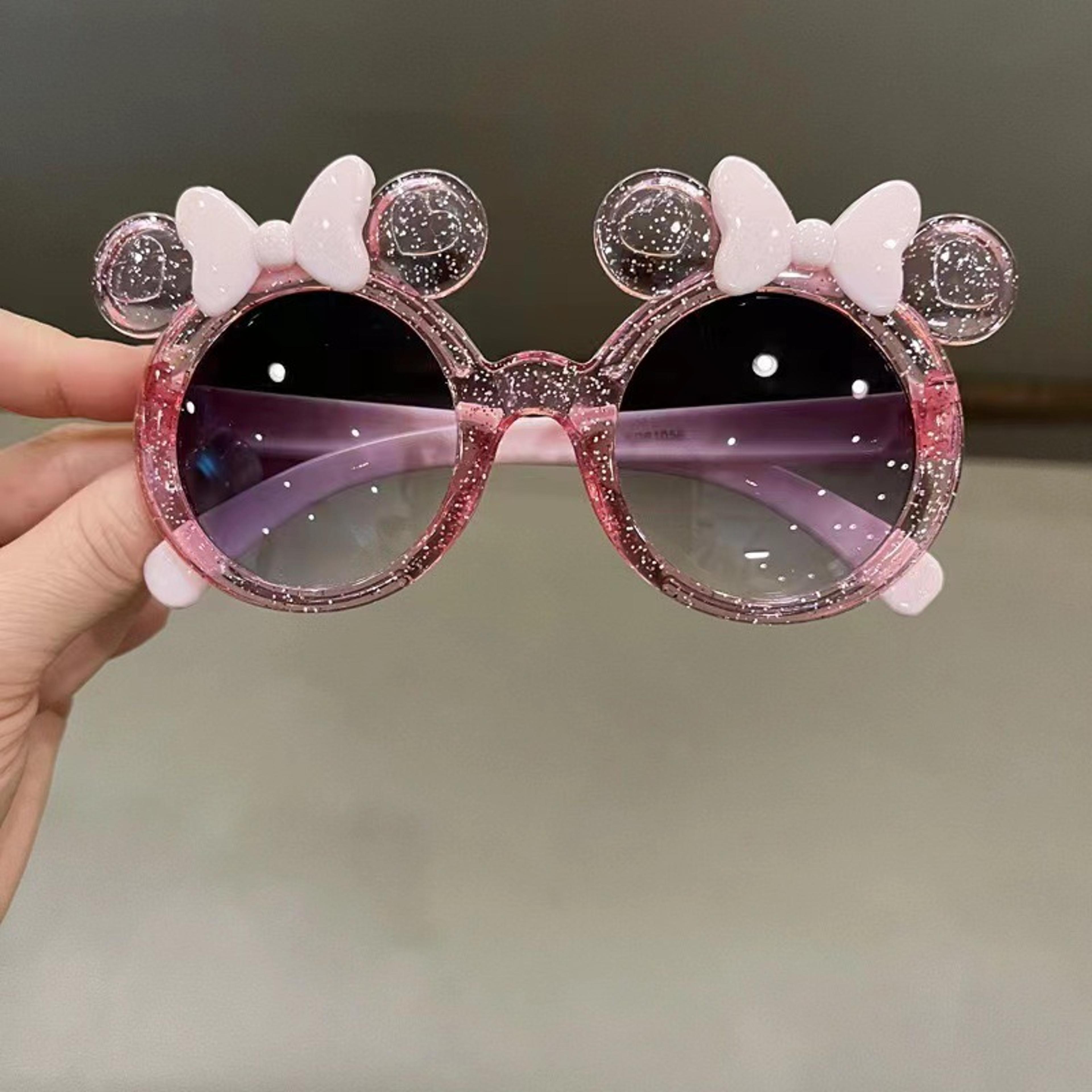 sparkle bow princess kids sunglasses crystal cartoon fashion shades for girls