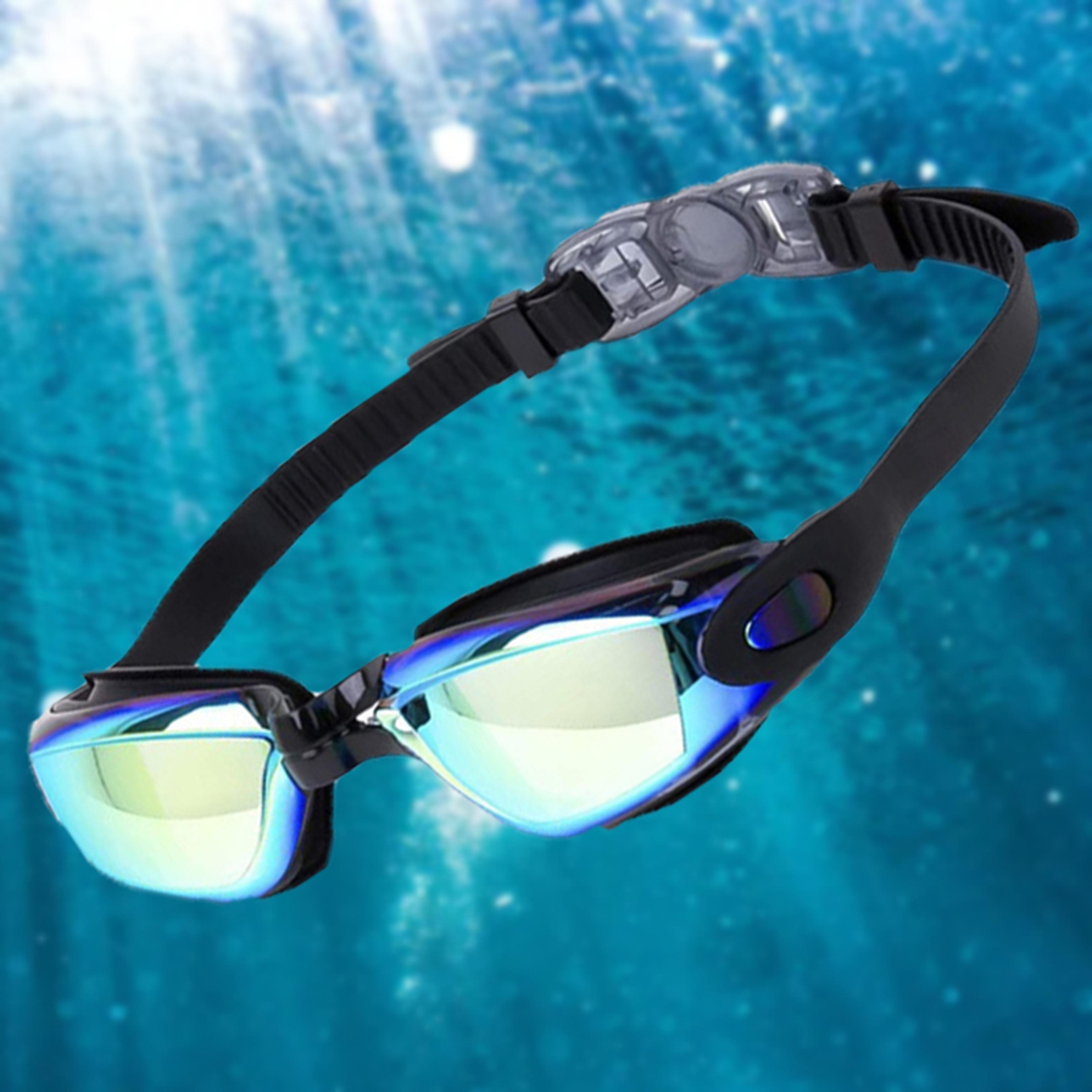 aqua shield hd anti fog swimming goggles for adults waterproof mirror lens