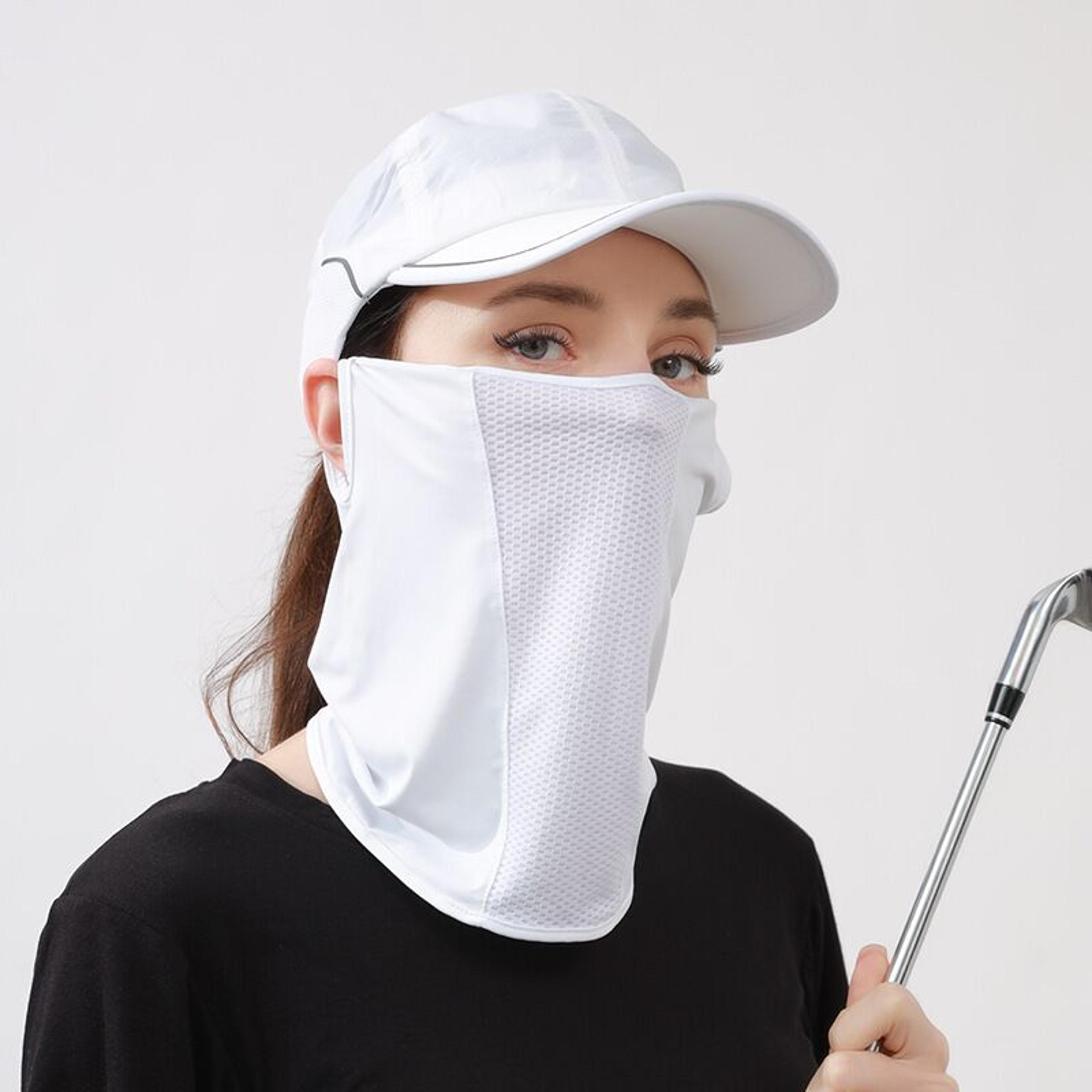 ice silk uv protection face mask sun scarf neck gaiter breathable summer cover