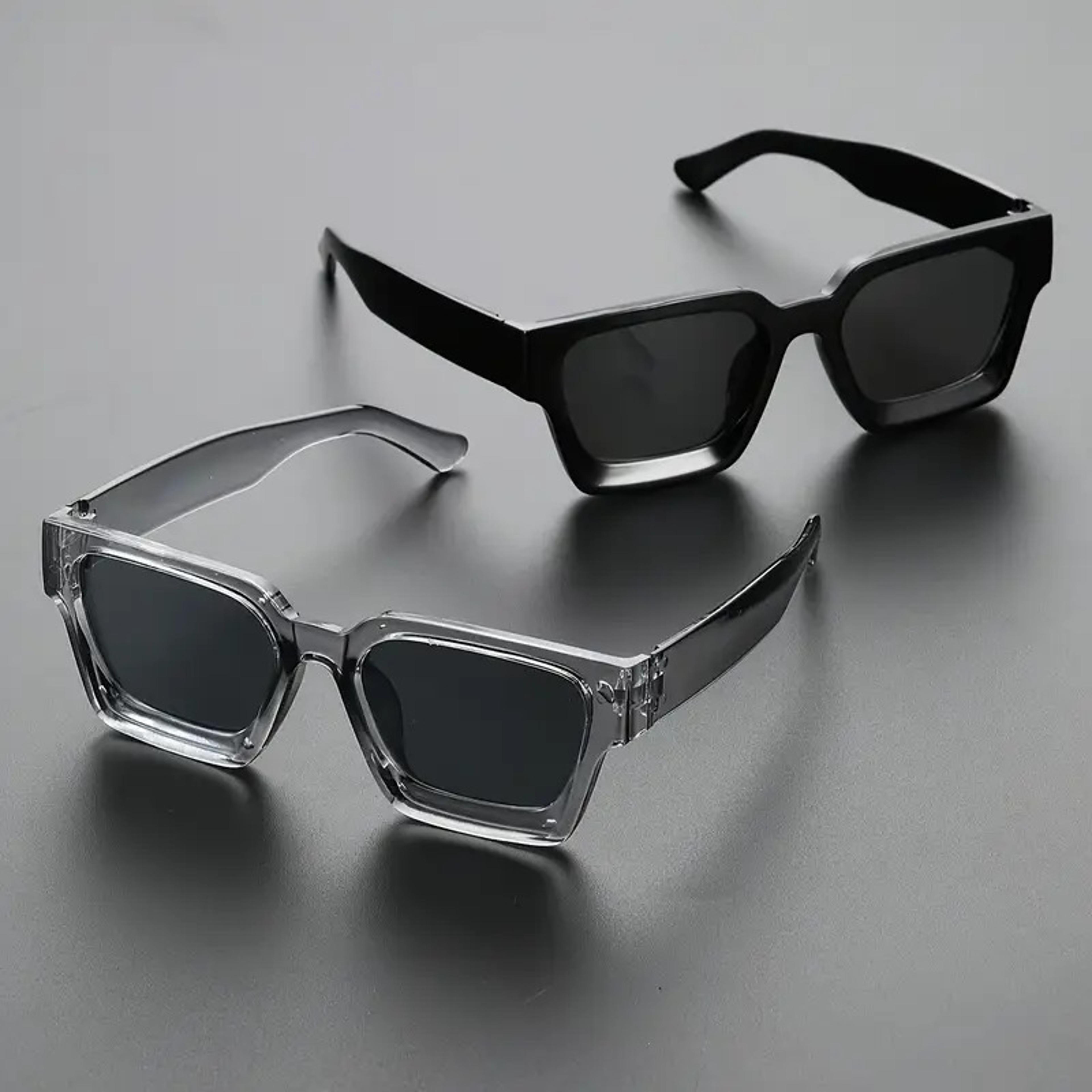 retro square uv protection sunglasses for driving, beach travel & street style