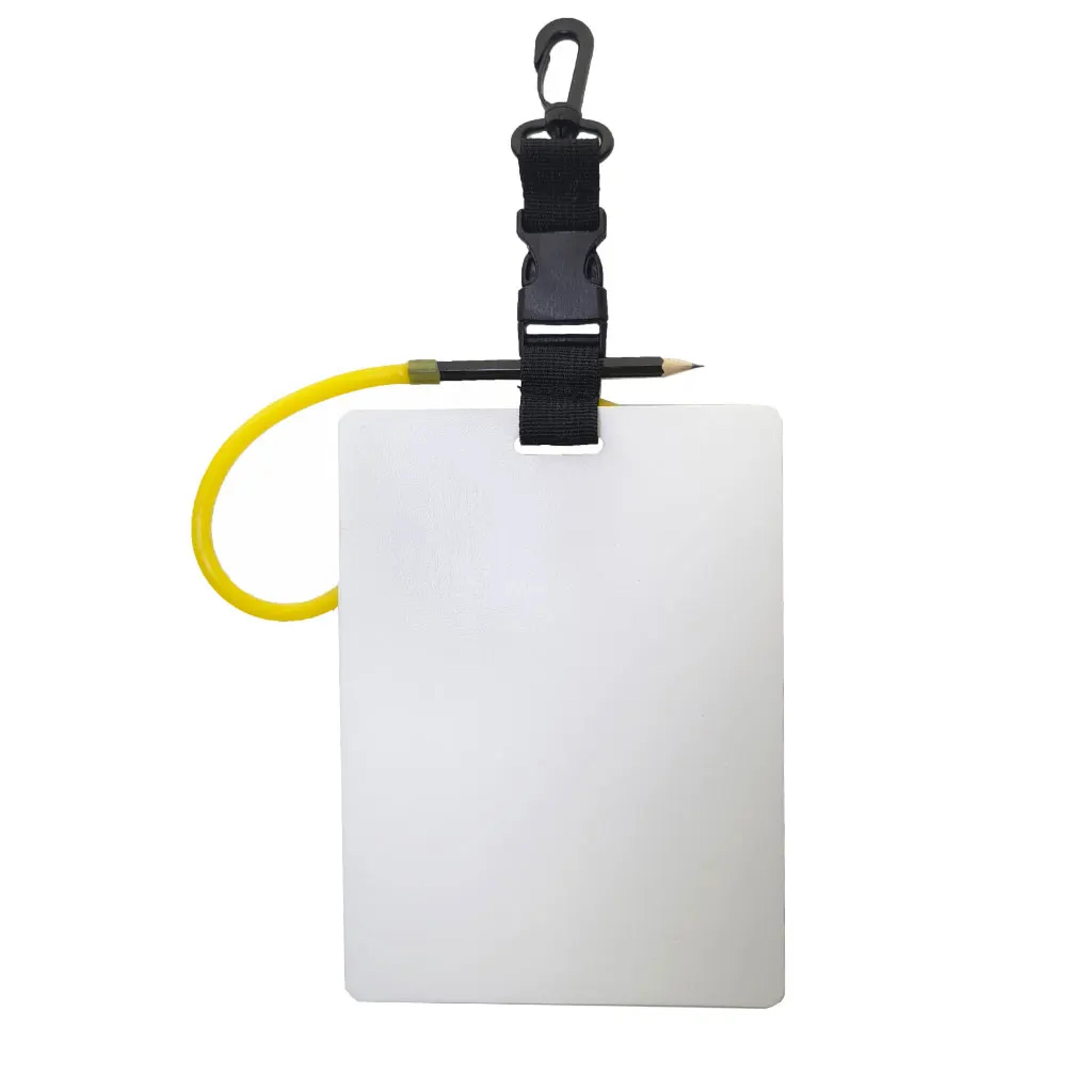 dive note pro underwater writing slate with pencil for scuba communication & dive logs
