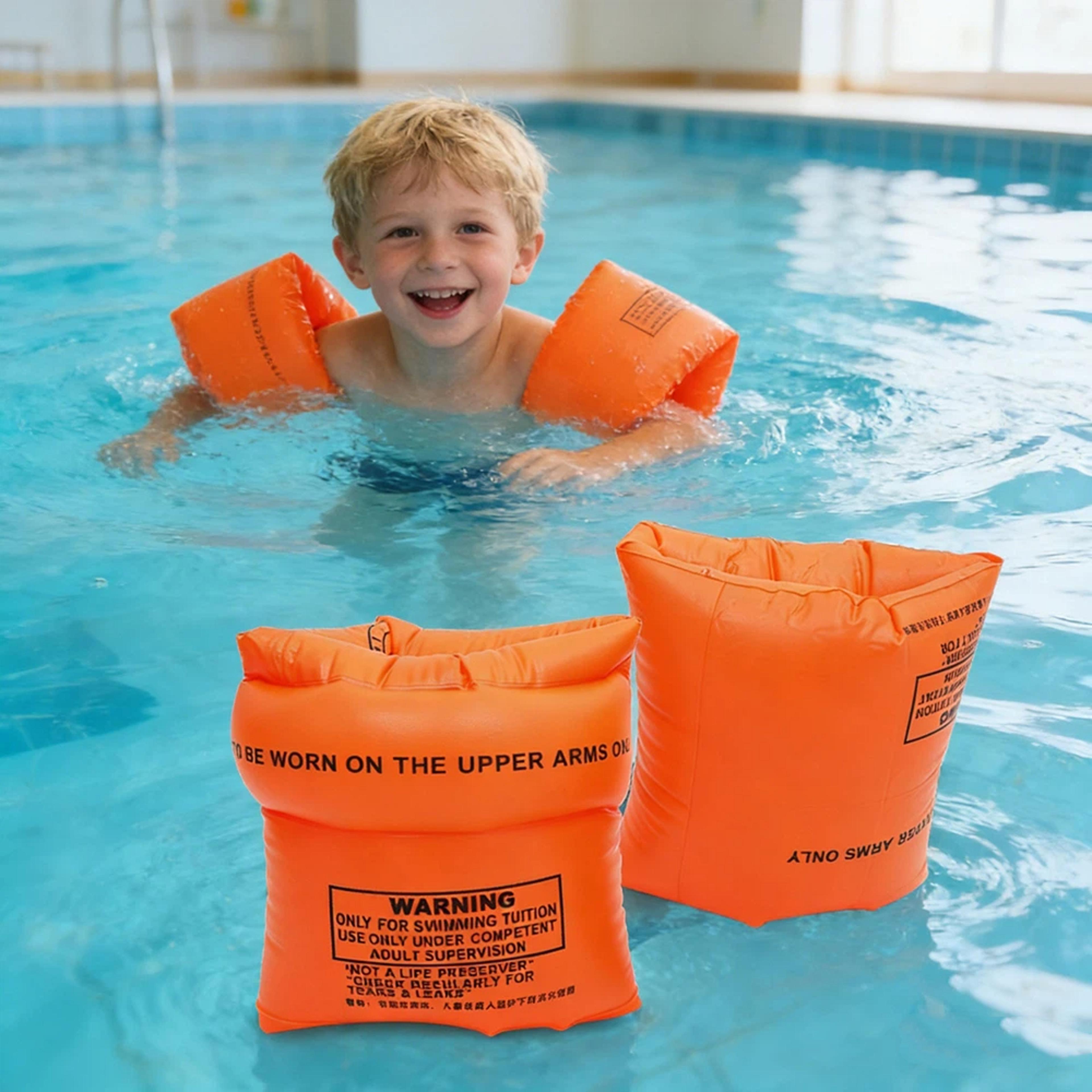cartoon swim safe inflatable arm floaties for kids & adults