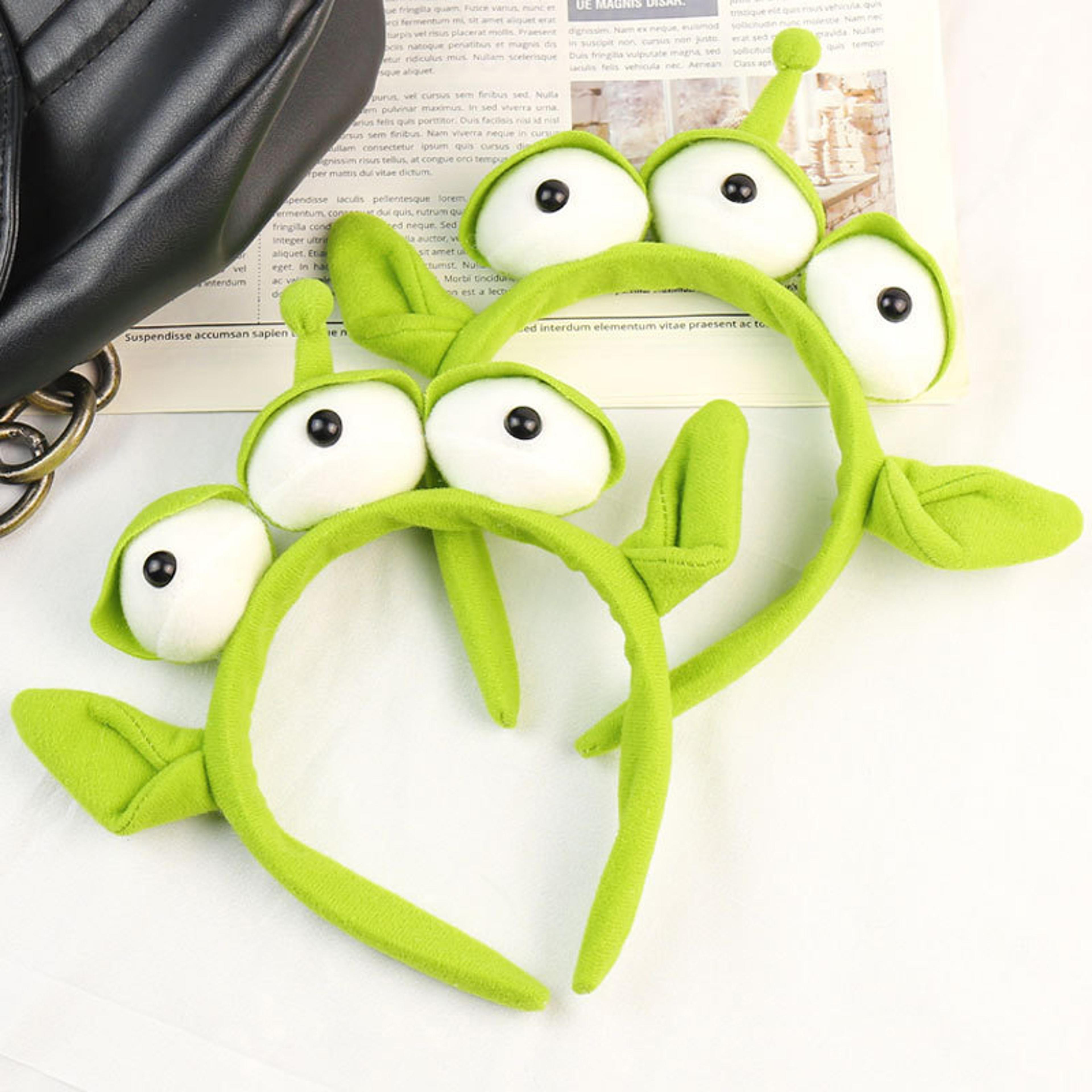 three eyed alien plush headband costume accessory for halloween parties, cosplay & kids dress-up