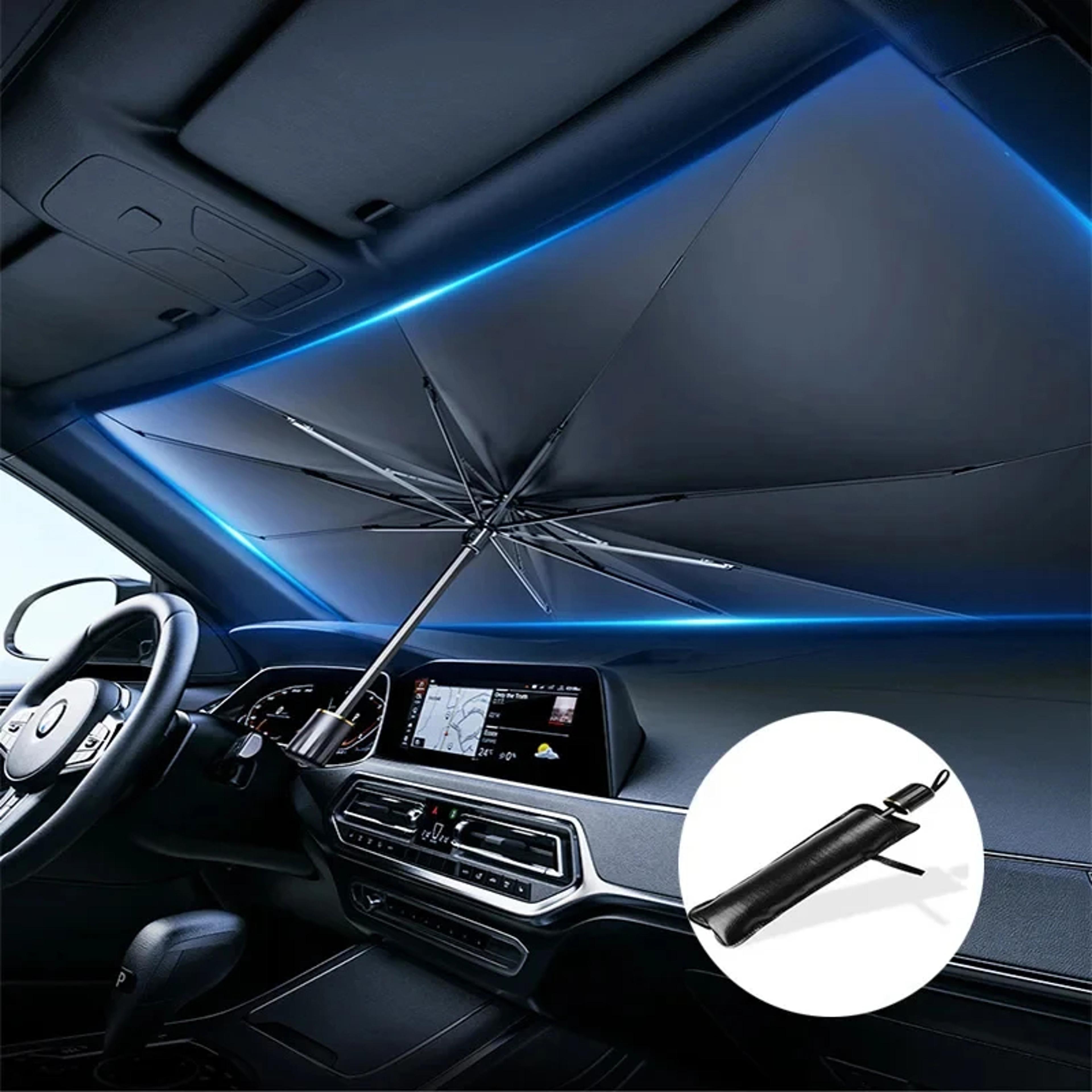 solar shield foldable windshield sunshade umbrella for cars uv heat blocker