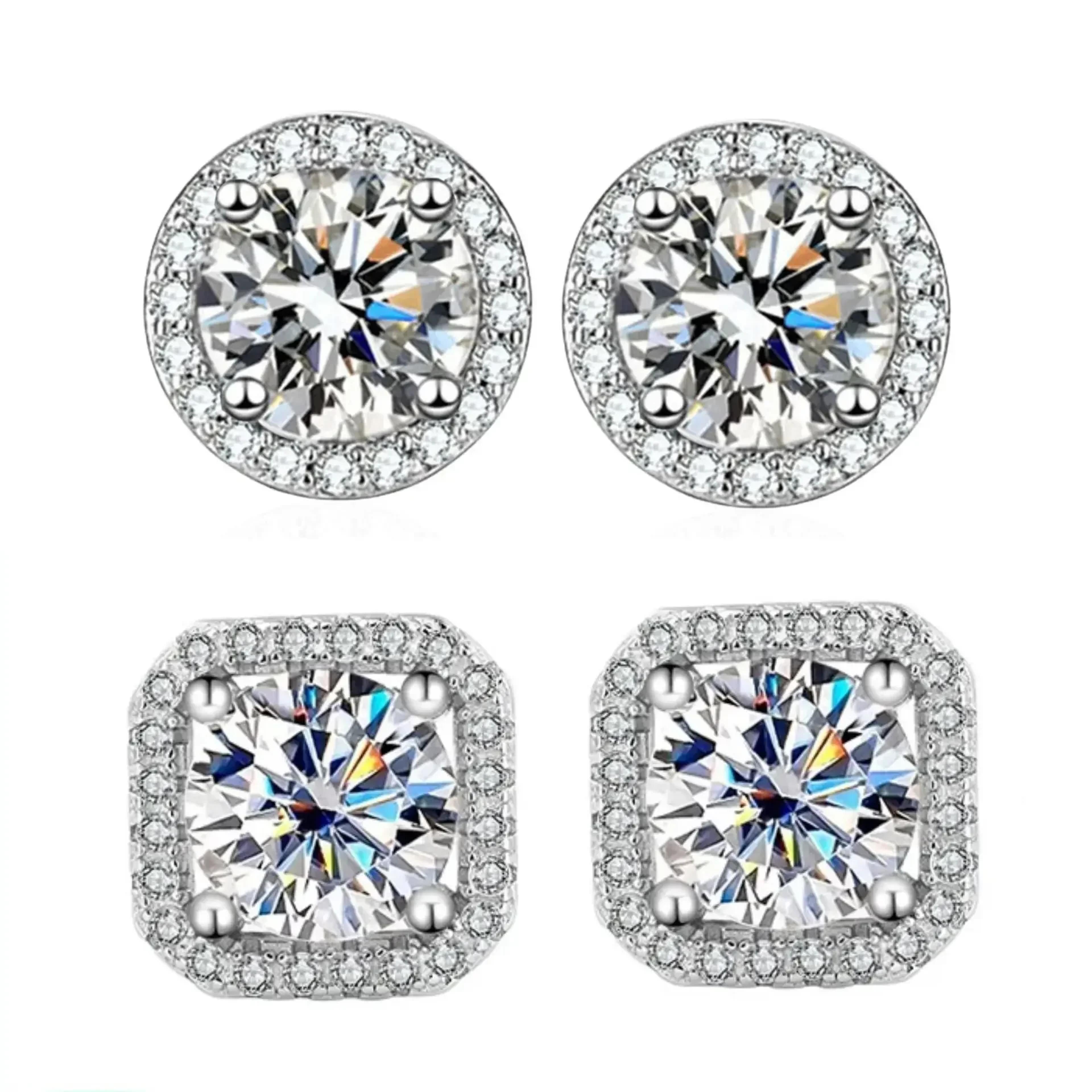 radiant geometric stud earrings for women elegant party & gift jewelry