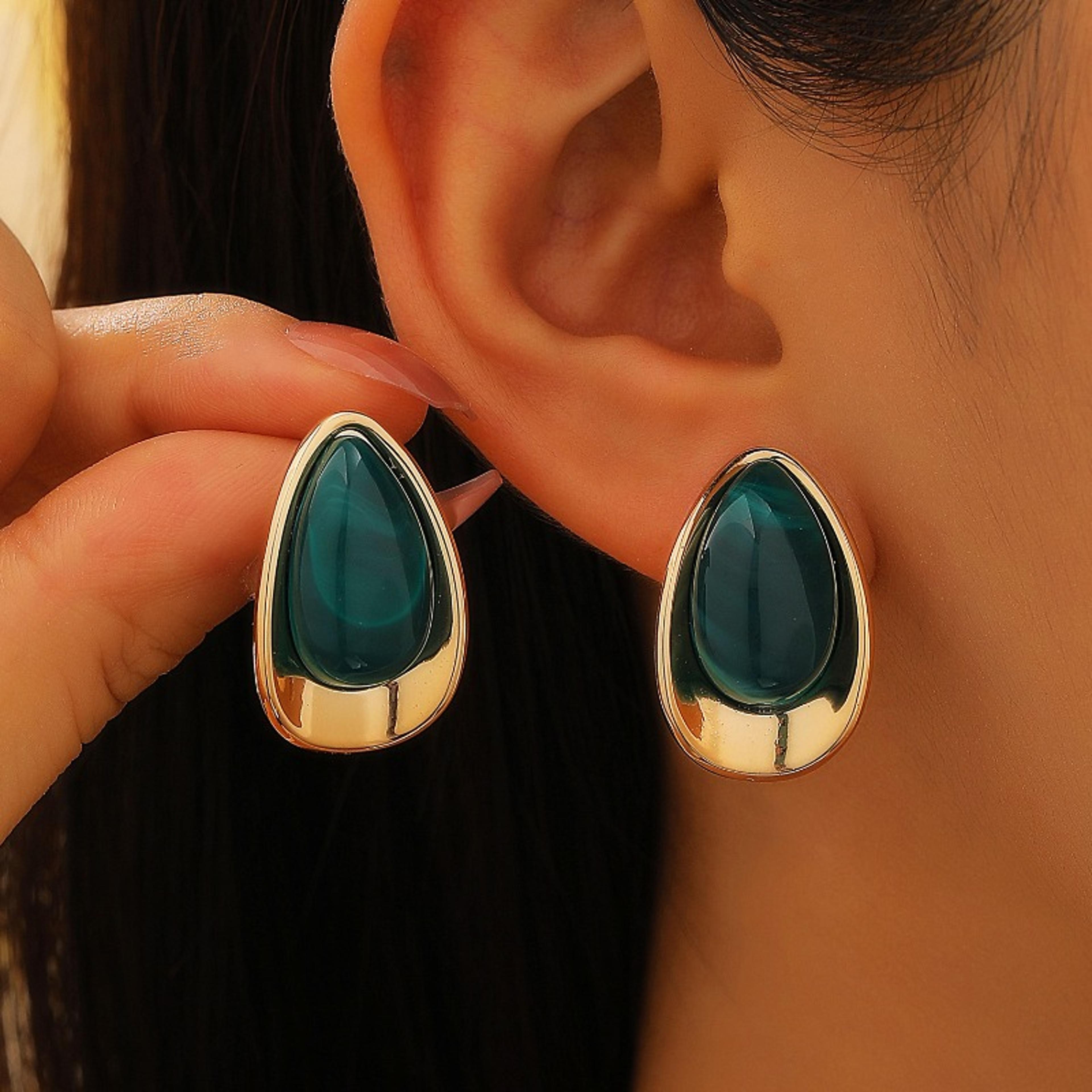 elegant drip enamel hoop earrings for women luxury fashion jewelry