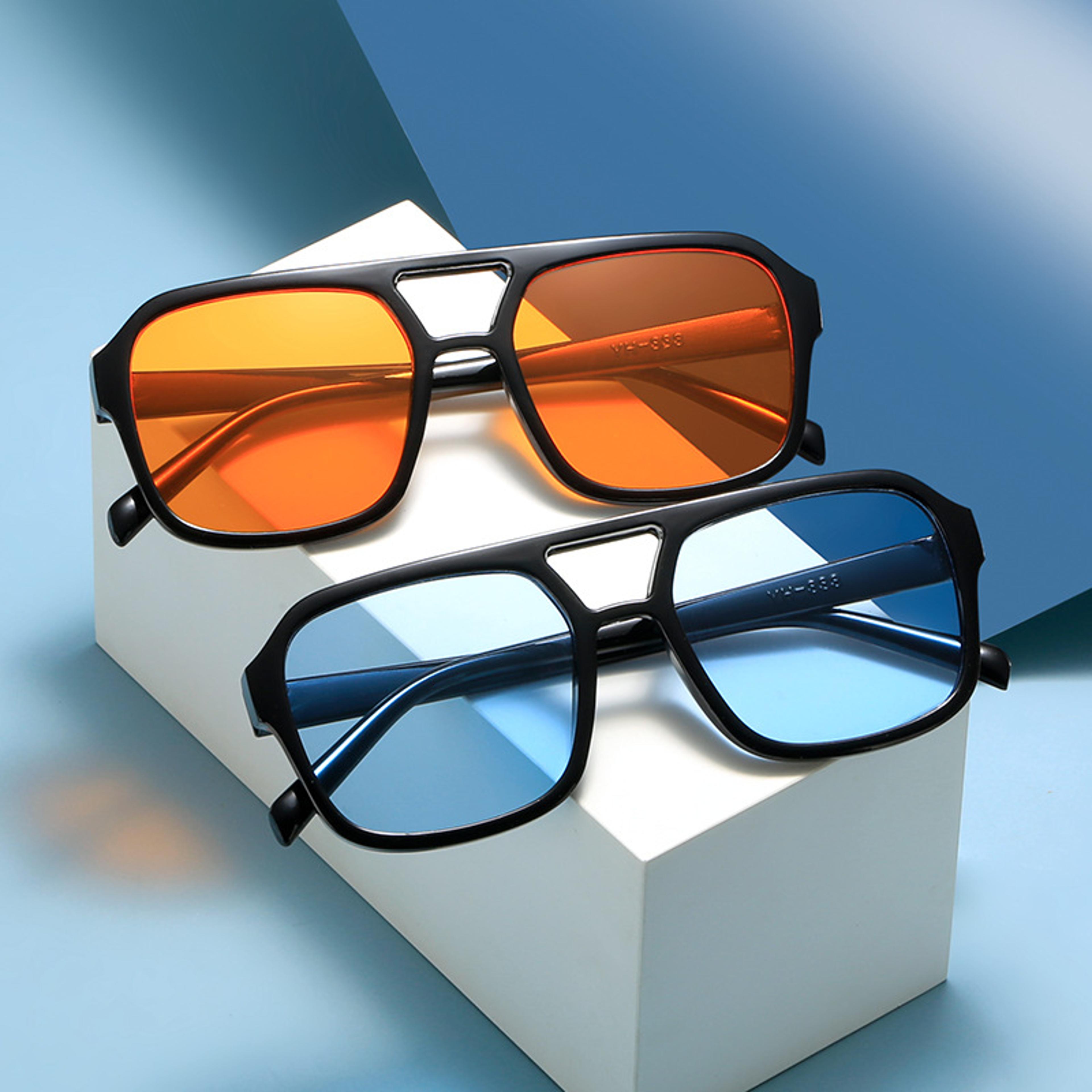 vintage round square anti glare sunglasses for men & women