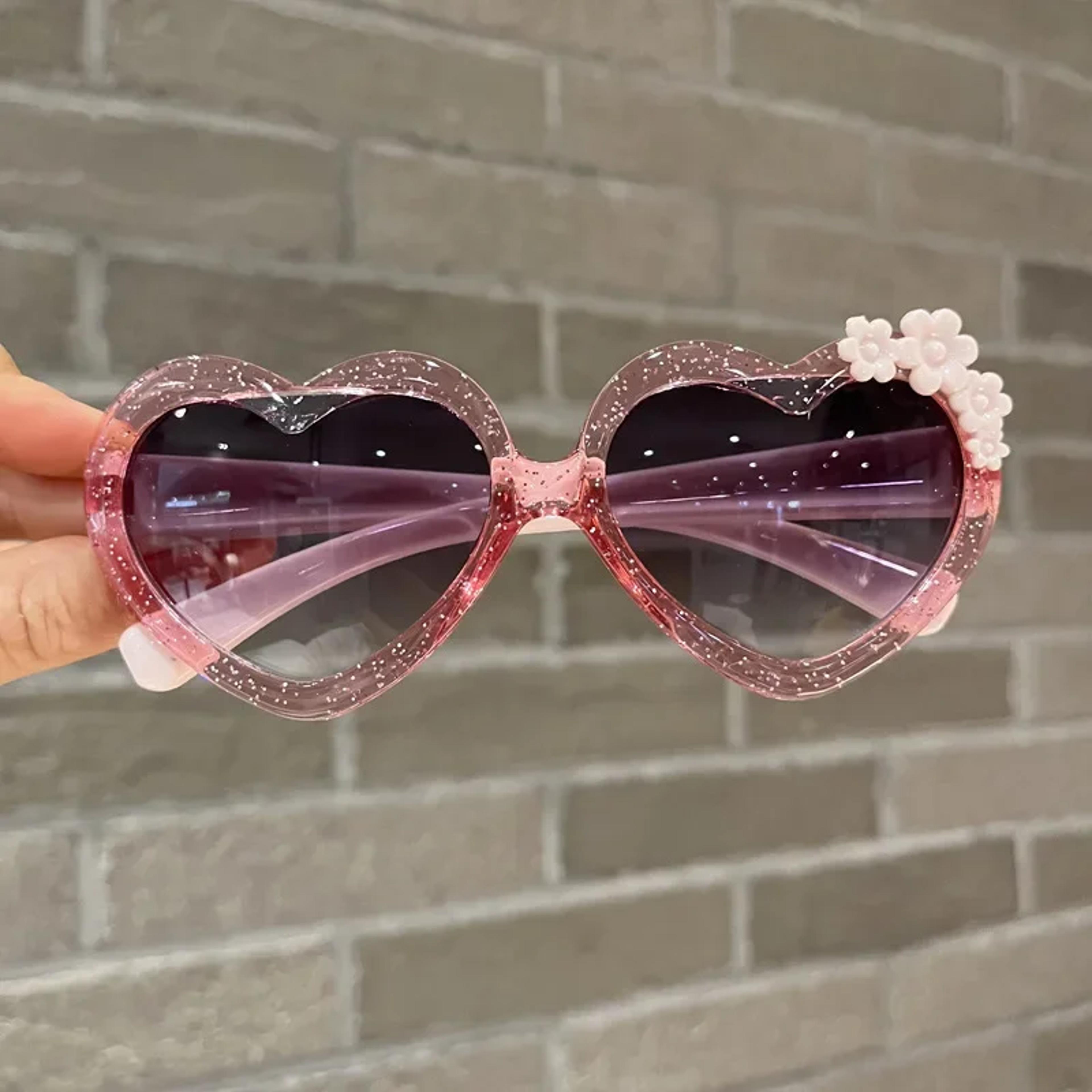 cute flower kids sunglasses uv protection vintage eyewear for girls & boys