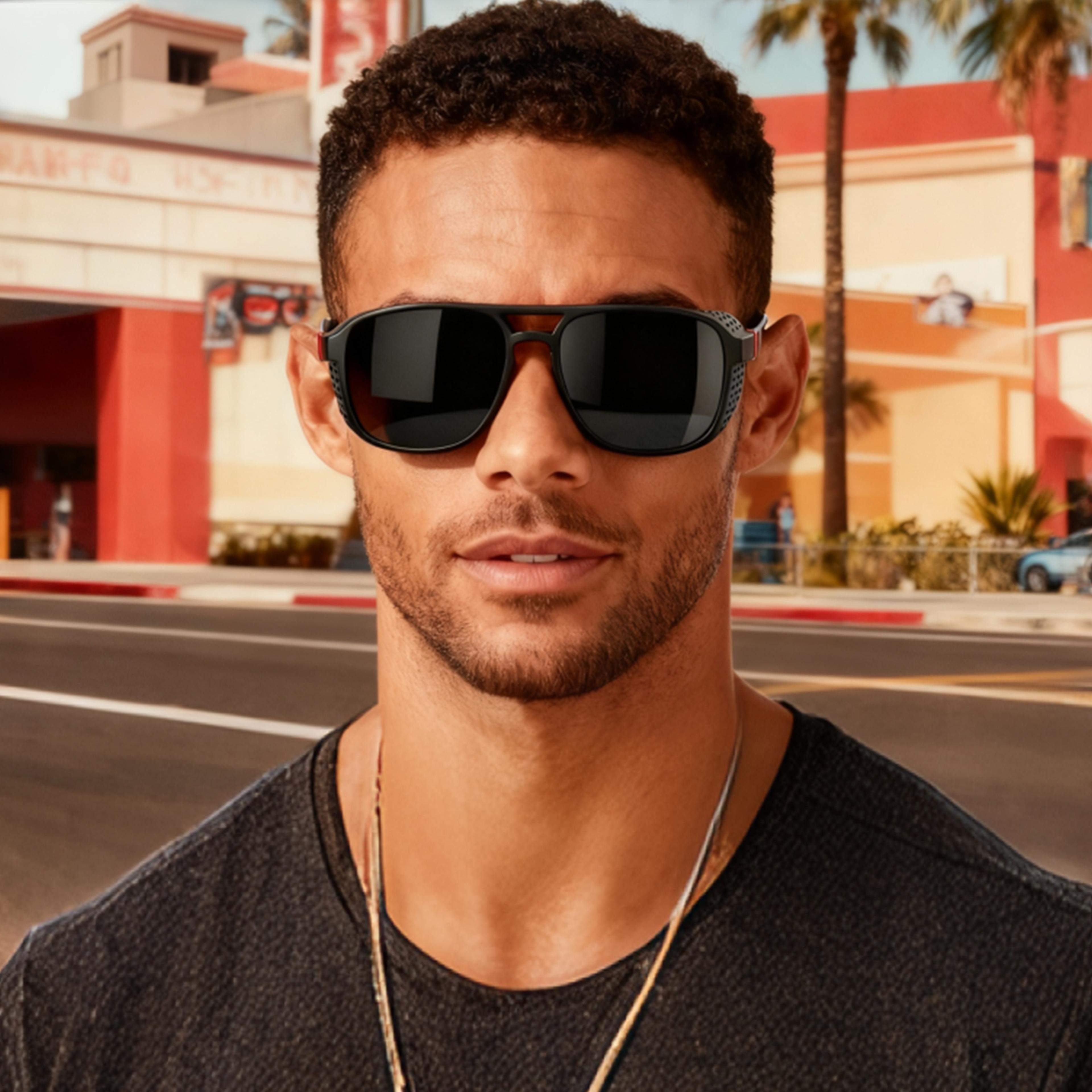 polarized sports sunglasses uv windproof cycling running driving eyewear