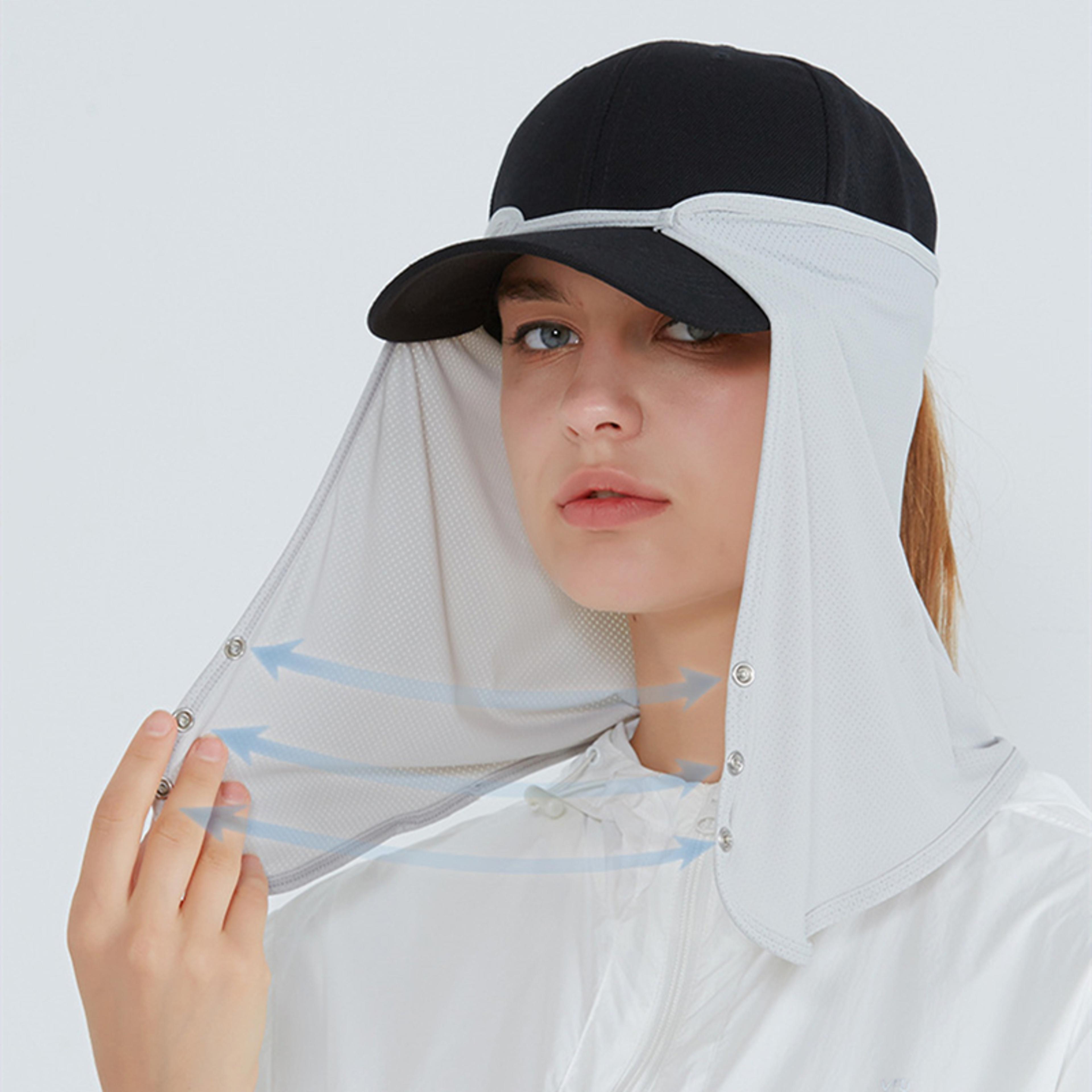 quick dry sun protection hat with removable face shield for fishing, hiking & outdoor adventures