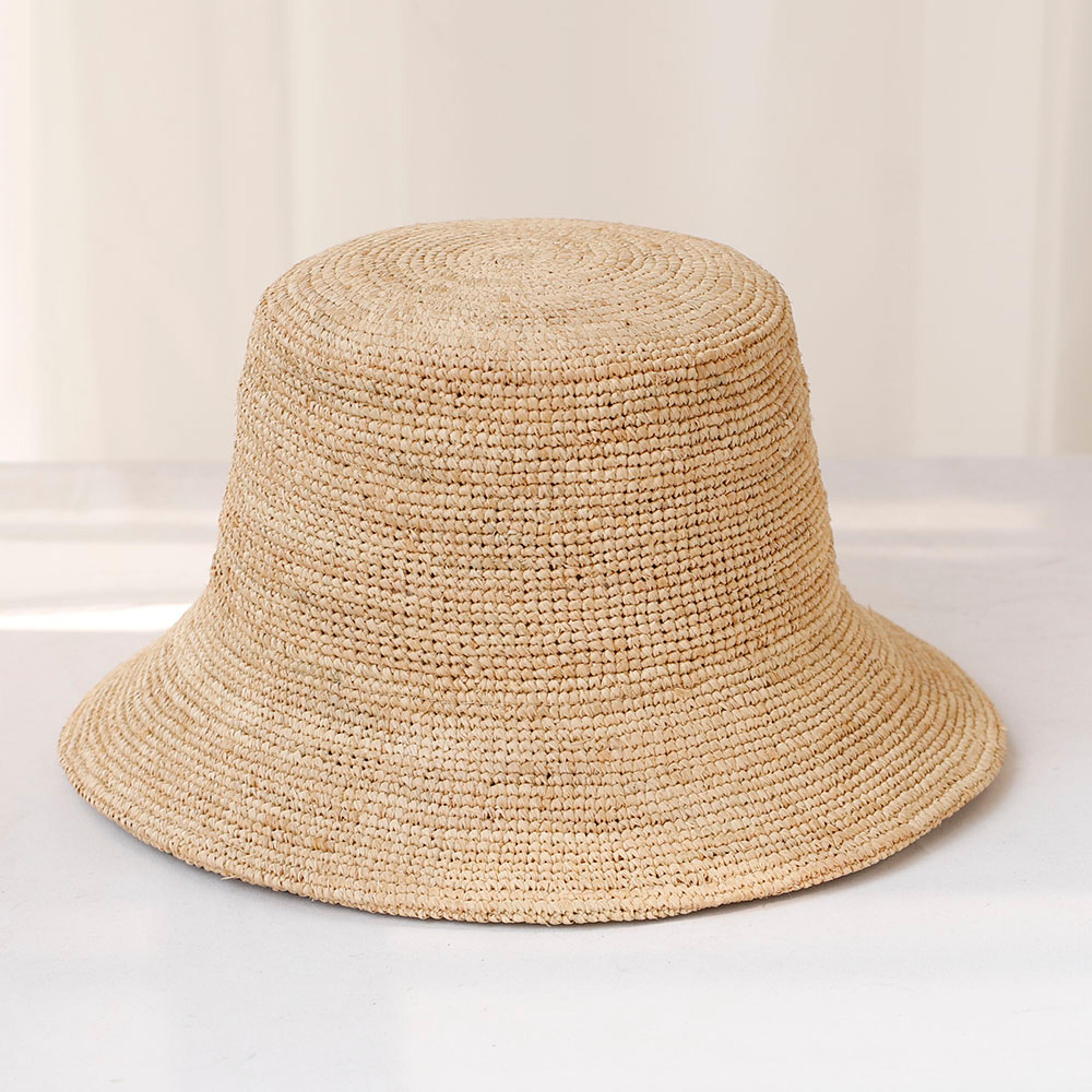 raffia bow sun hat for women uv protection beach hat wide brim summer straw hat