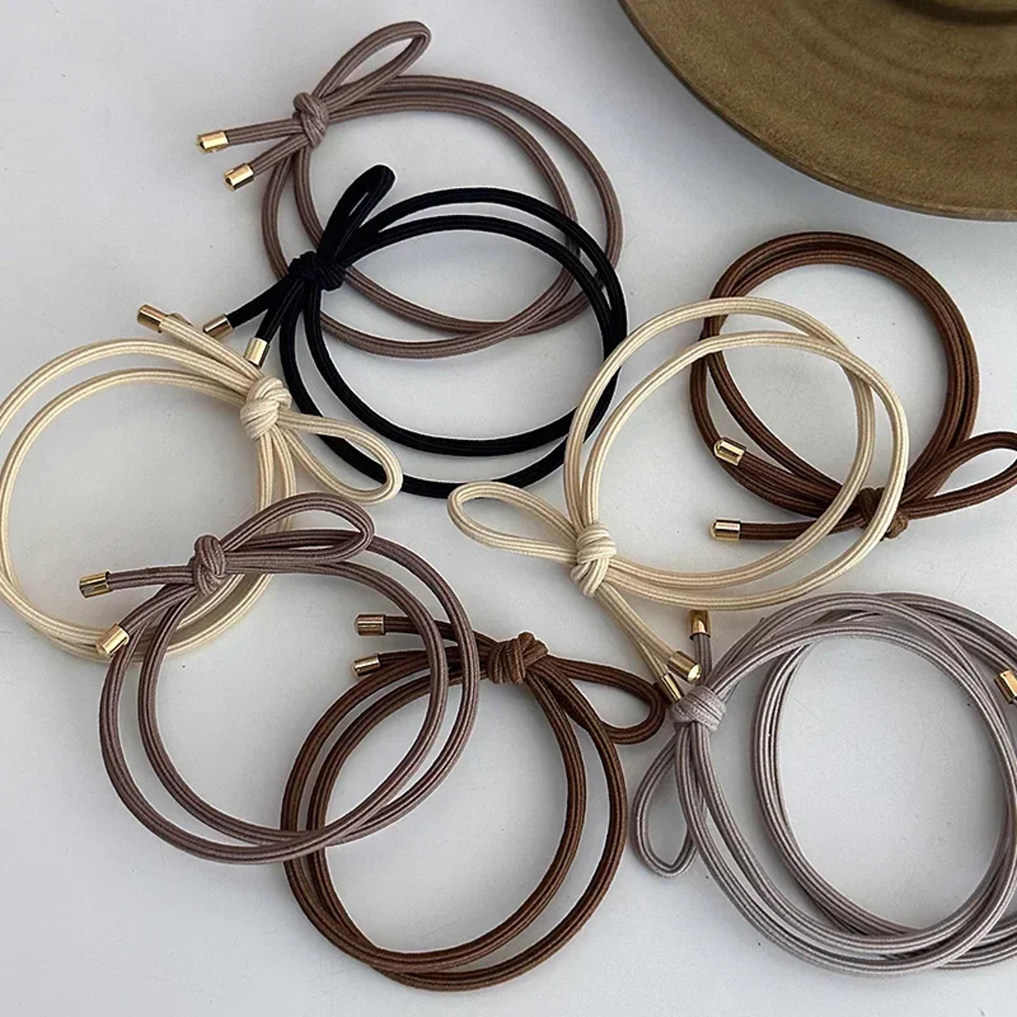 hair ties set soft high stretch ponytail holders for women & girls