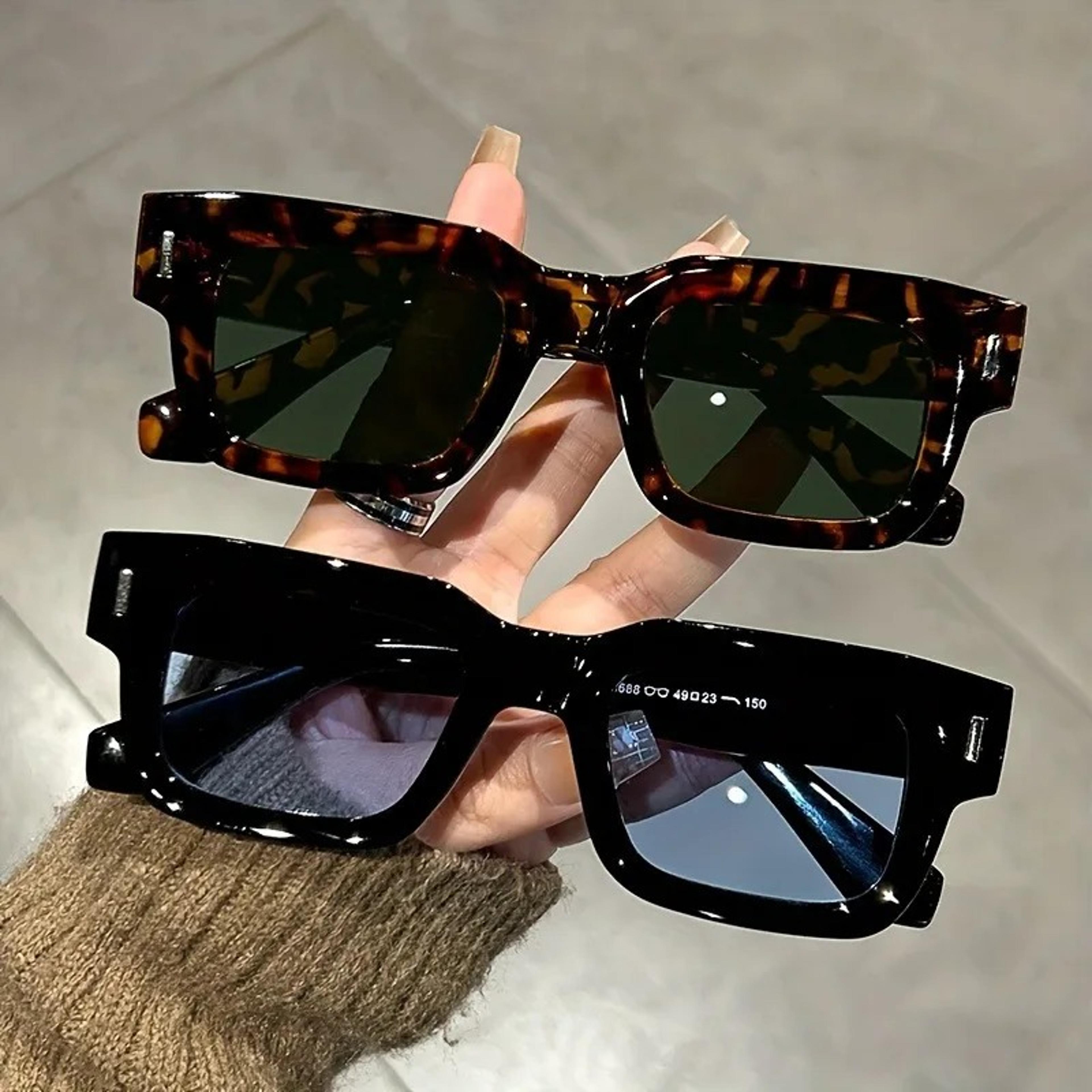 luxury rectangle sunglasses uv designer fashion eyewear for women & men