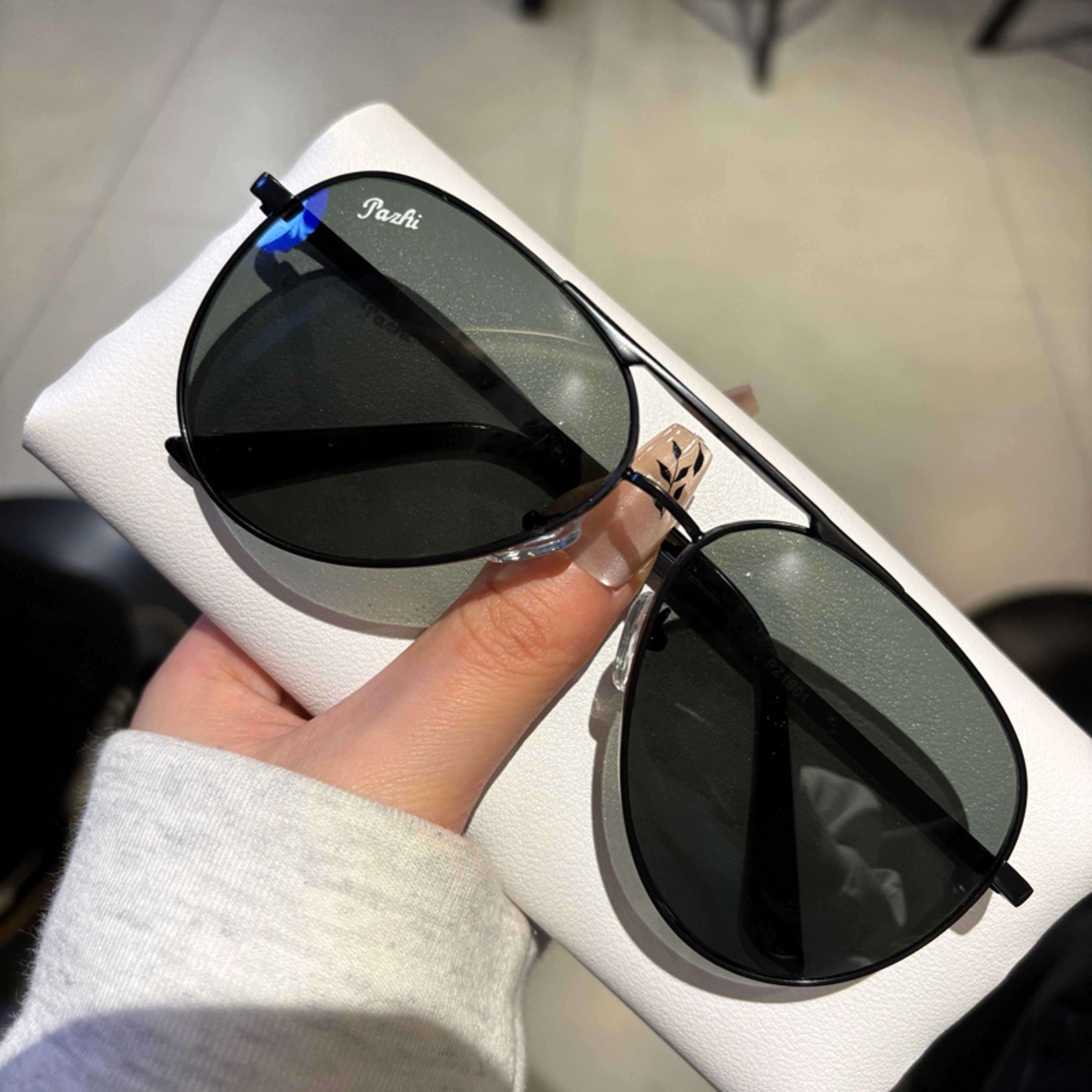 aero shield pilot sunglasses for men with uv protection large frame driving shades