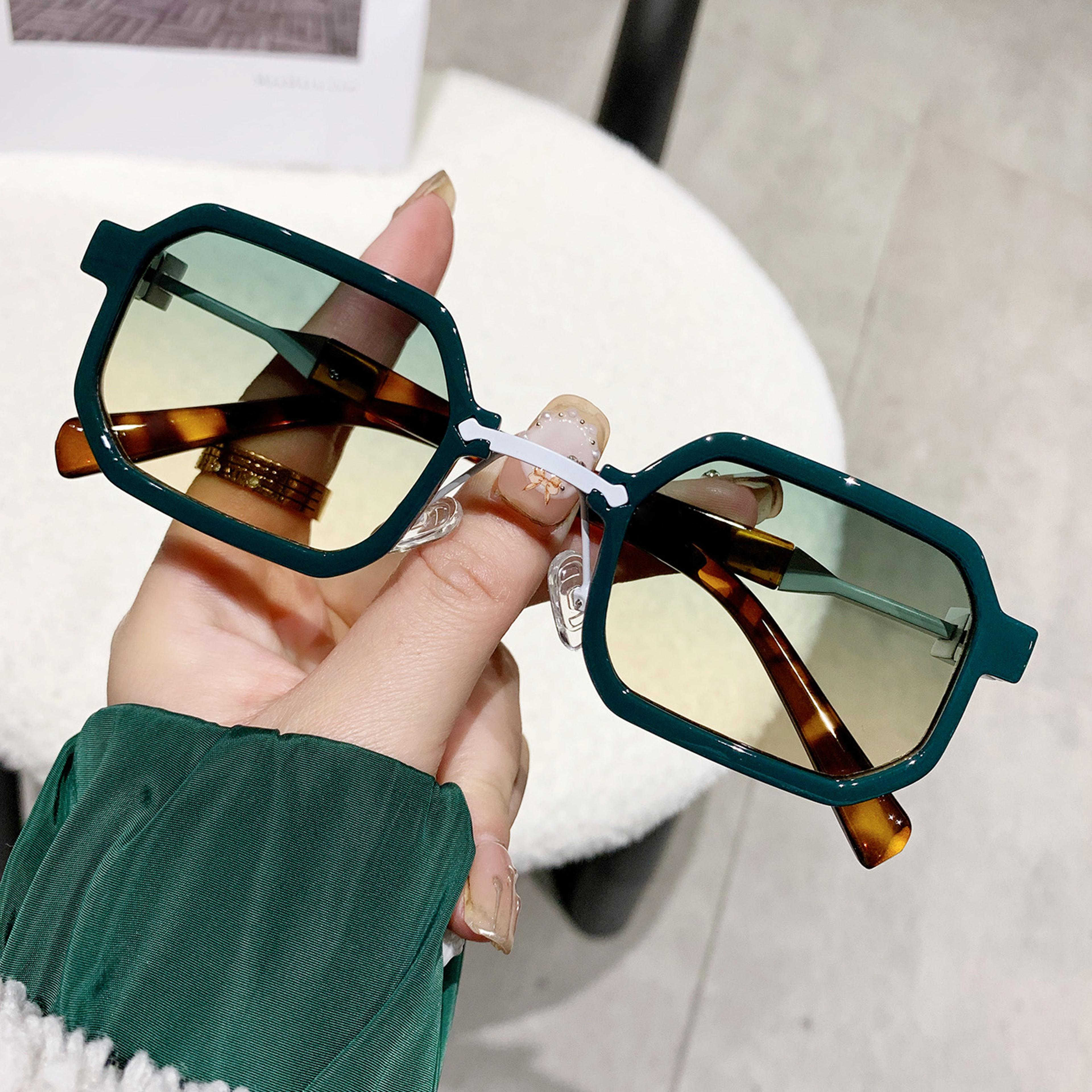 designer square sunglasses with uv protection for men & women