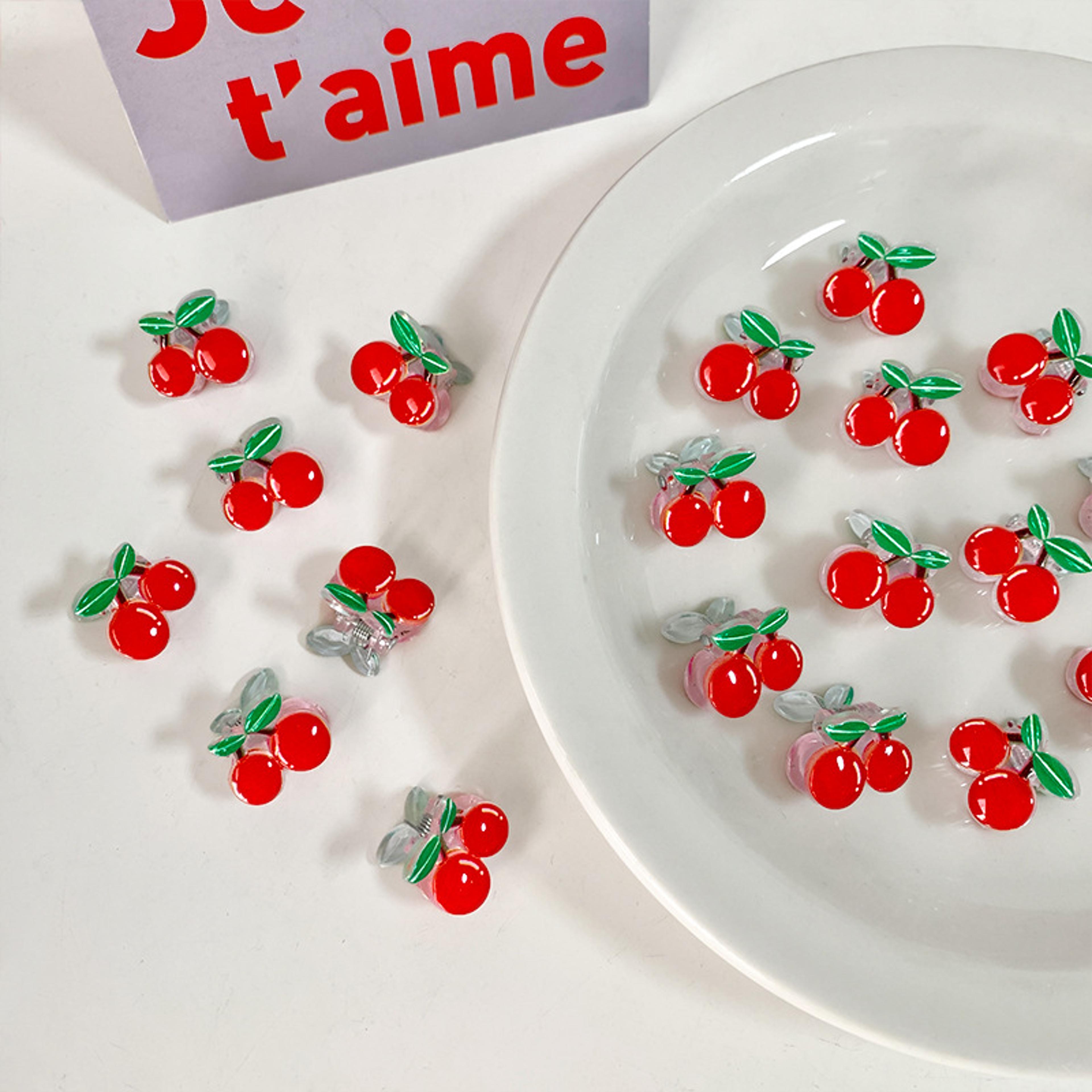 cute kids hair clips mini fruit hair claw clips for girls and toddlers
