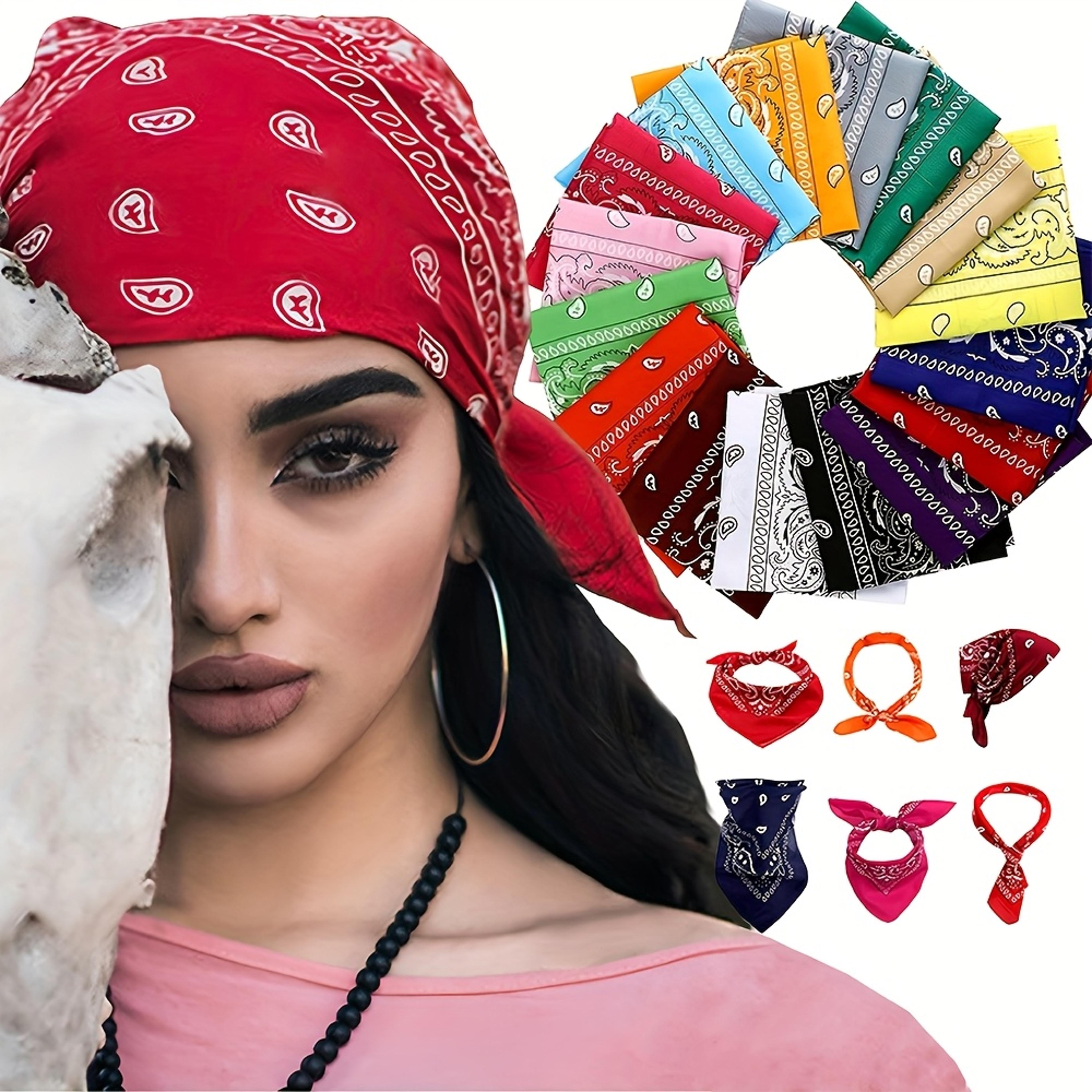 paisley bandana set unisex polyester bandana head scarves for outdoor & street style