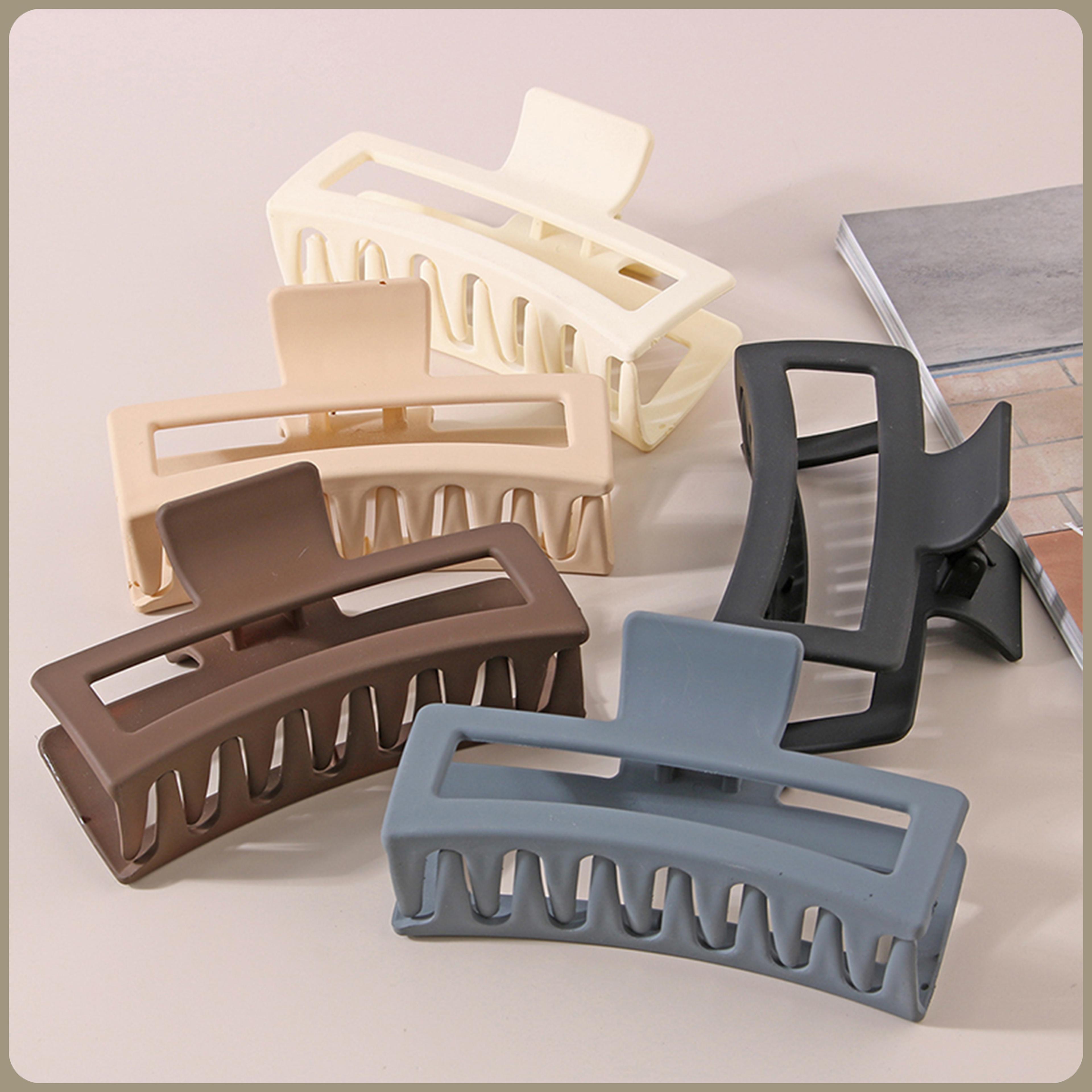 large matte hair claw clip for thick hair oversized shark hair clip