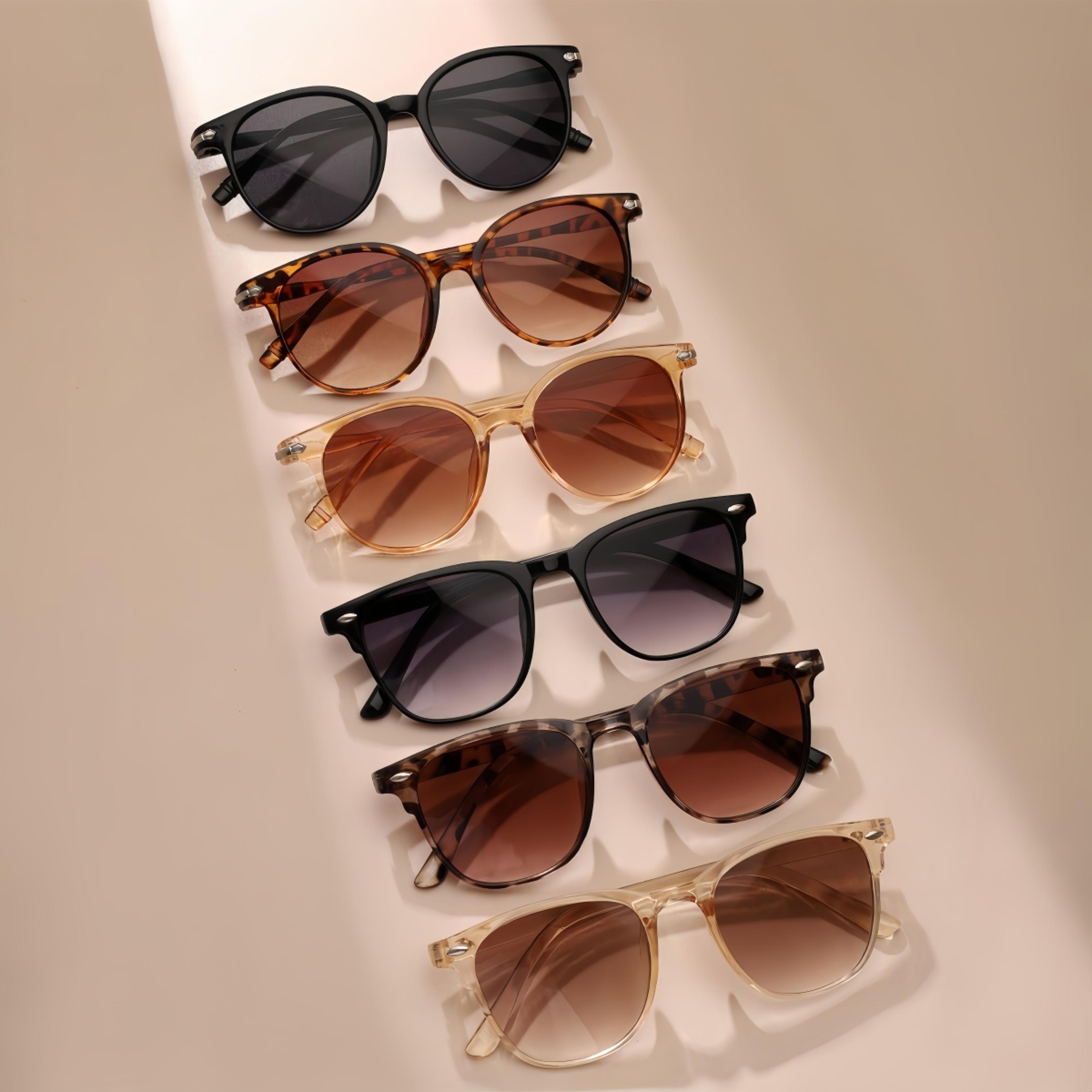 retro sunglasses uv lightweight unisex sunglasses with oval frame