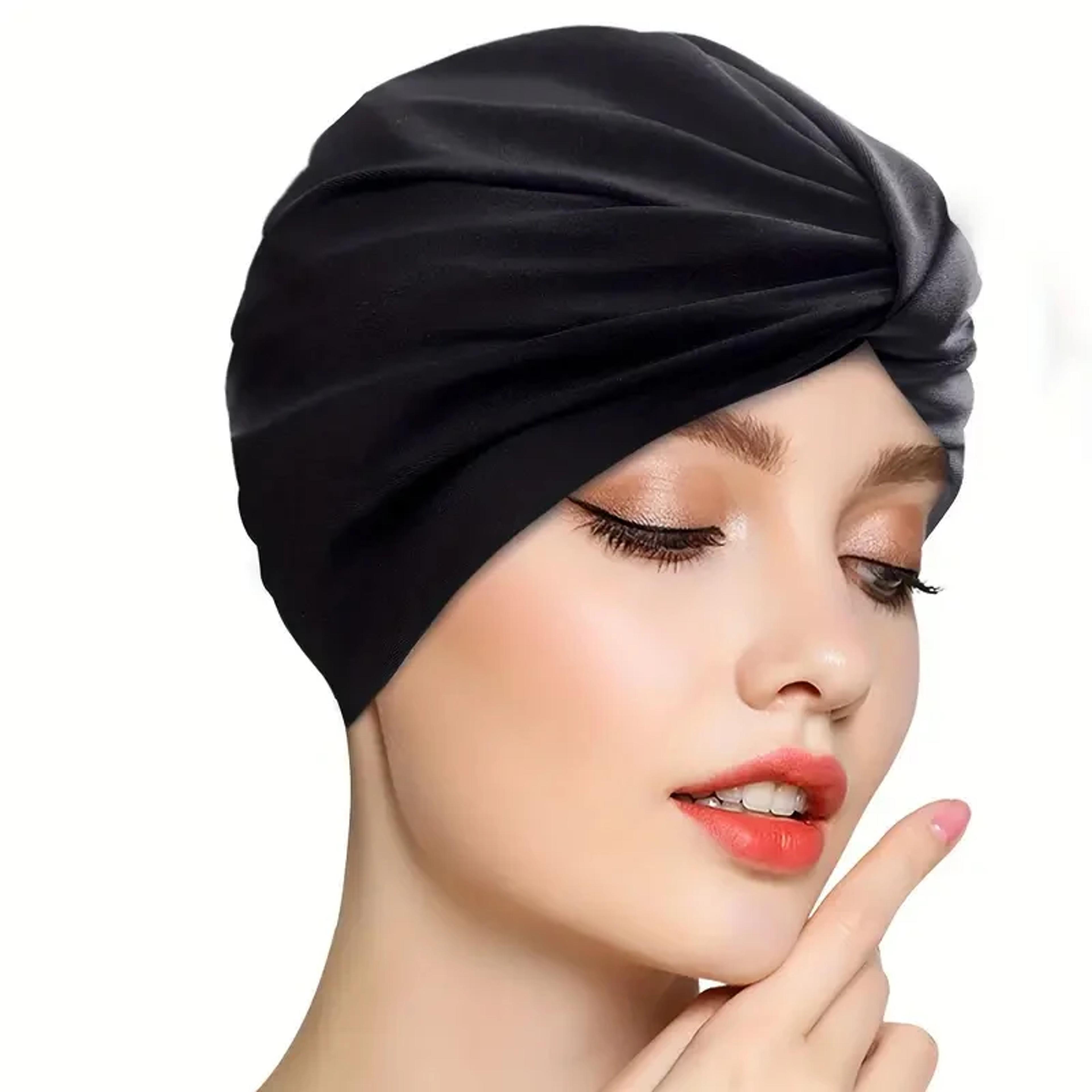 anti slip swim cap for long hair braids and thick curly hair flexible fit