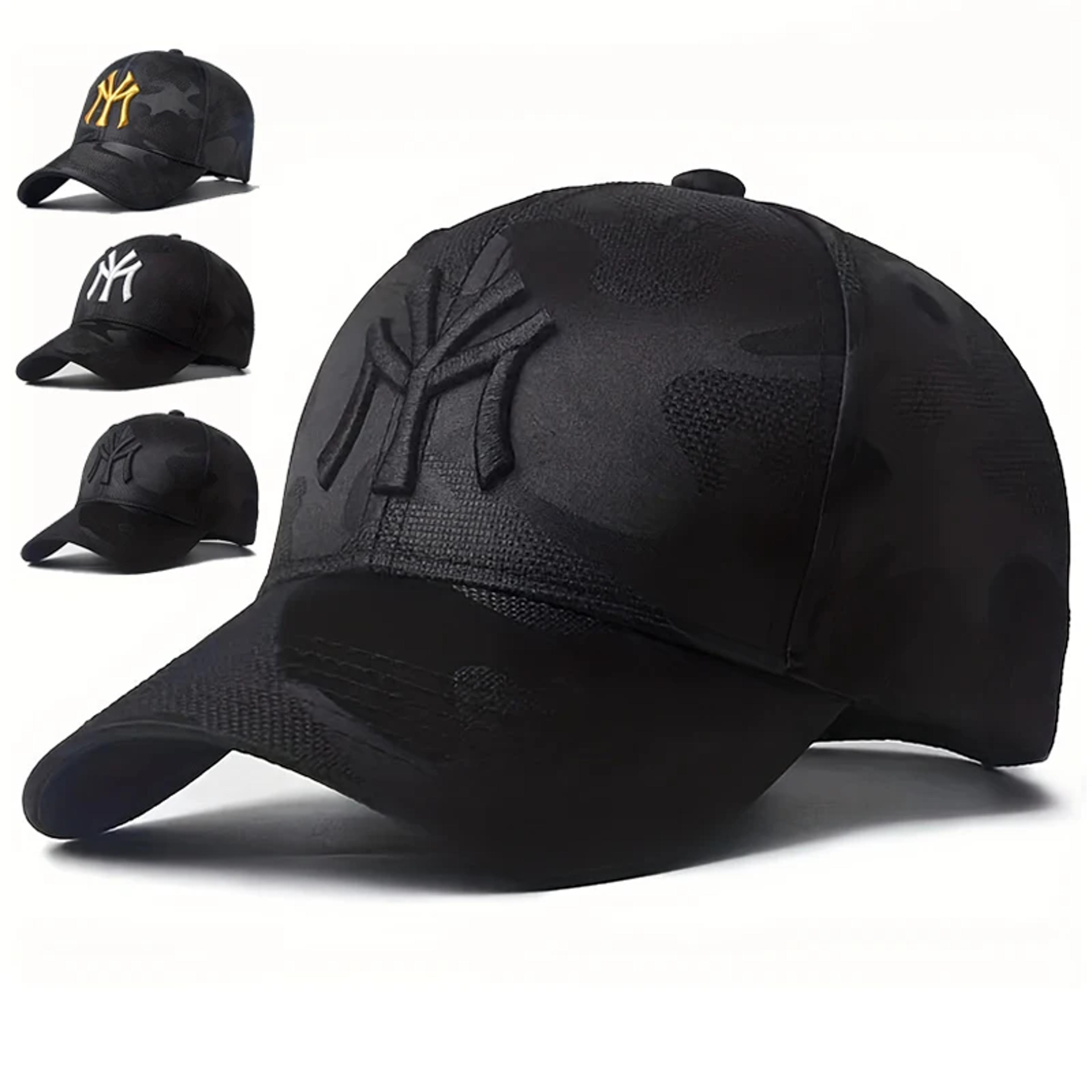 adjustable camouflage baseball cap with letter embroidery for men & women outdoor sports hat
