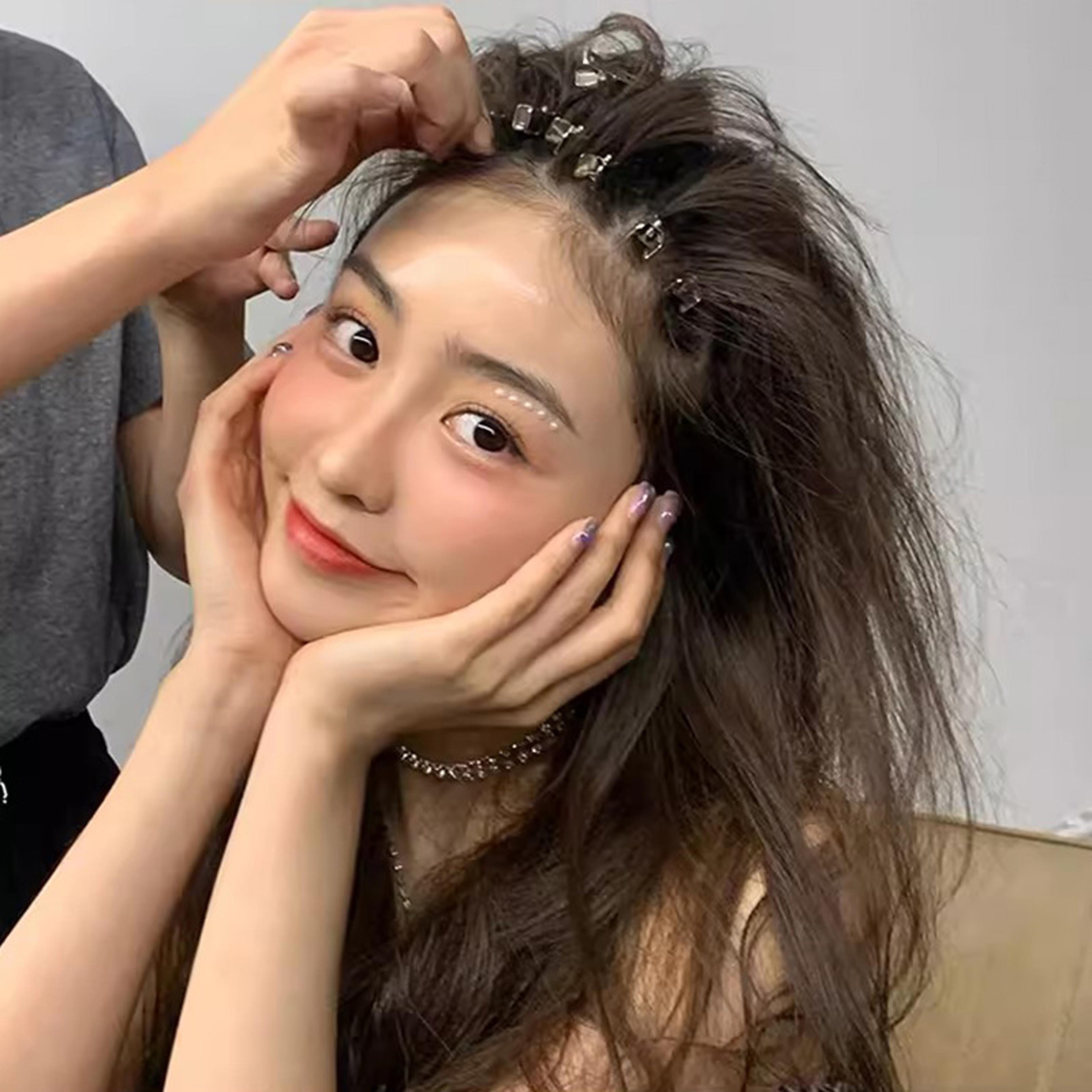 fluffy hair clips for women no crease bangs hair barrettes for makeup & everyday styling