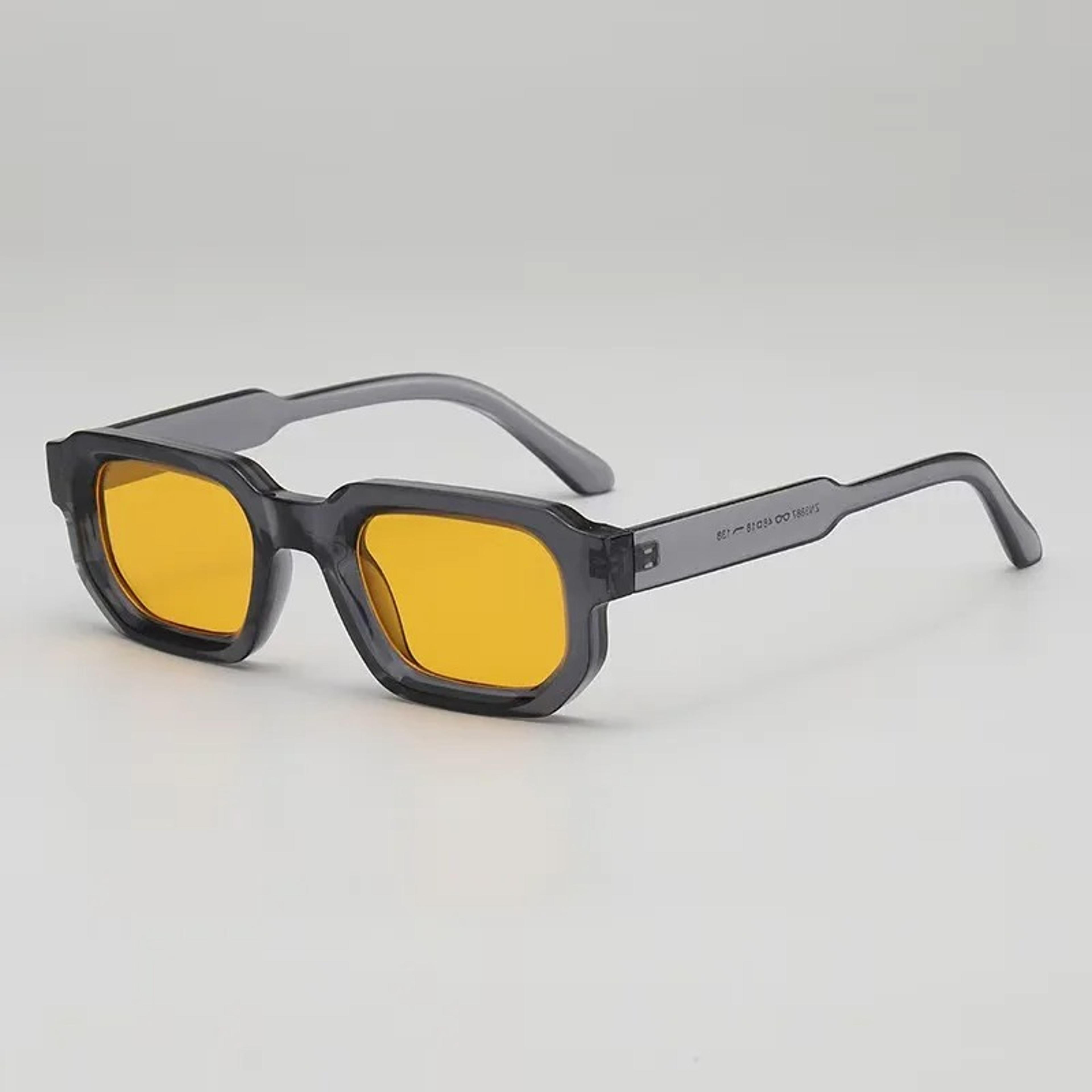 vintage rectangle sunglasses for men & women retro fashion eyewear