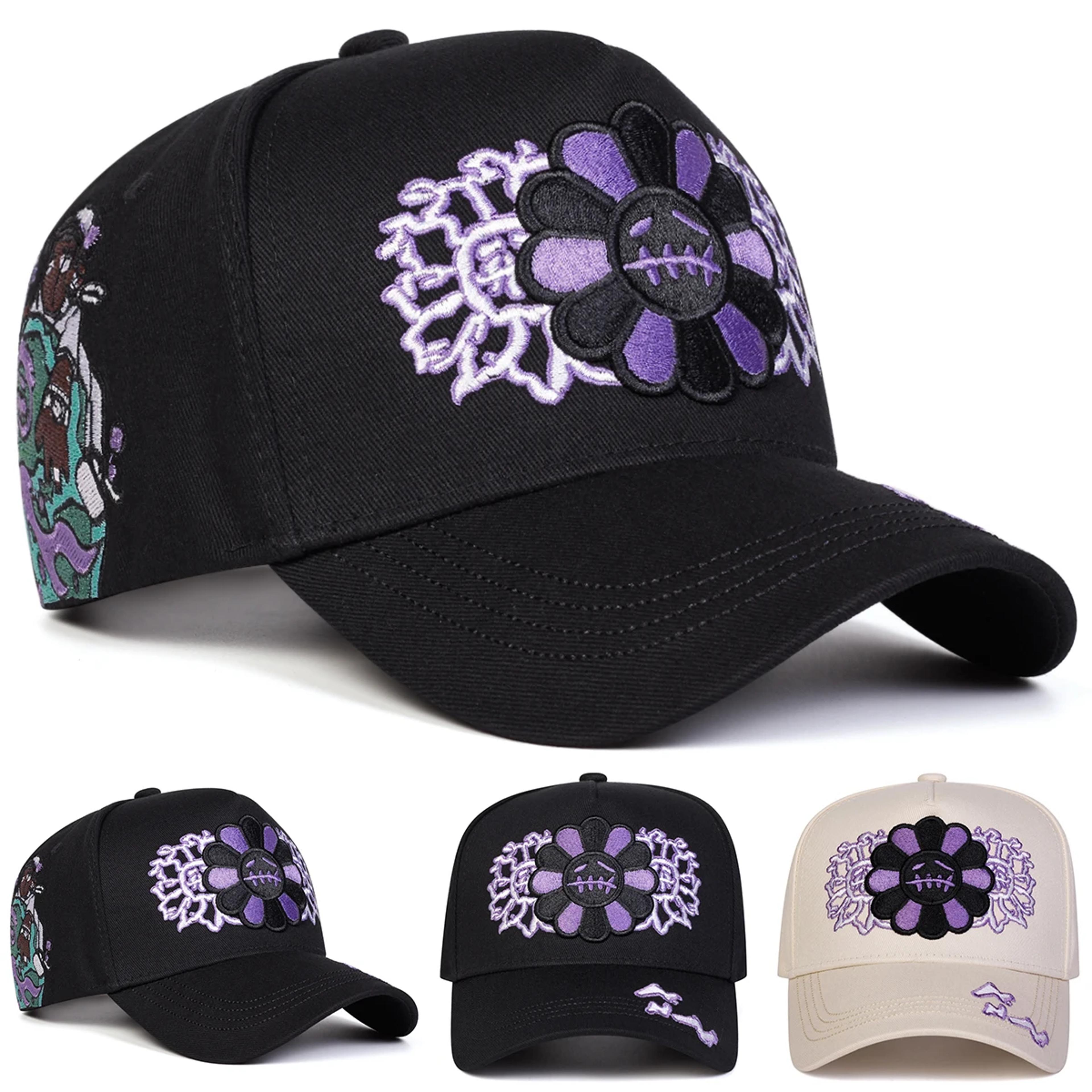 sunflower embroidered baseball cap adjustable unisex sports hat for outdoor everyday wear