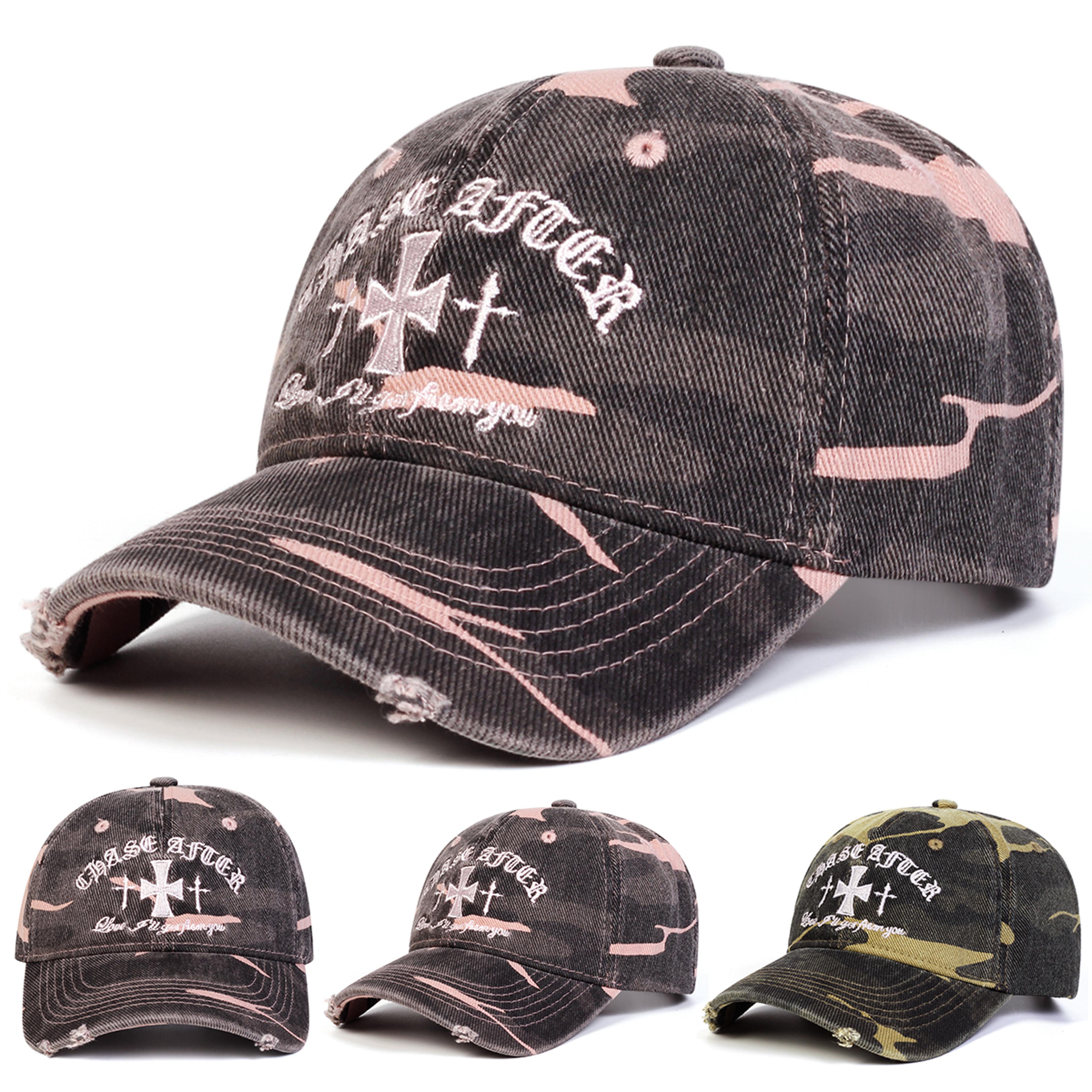cross embroidered adjustable baseball cap for men & women casual outdoor sports hat