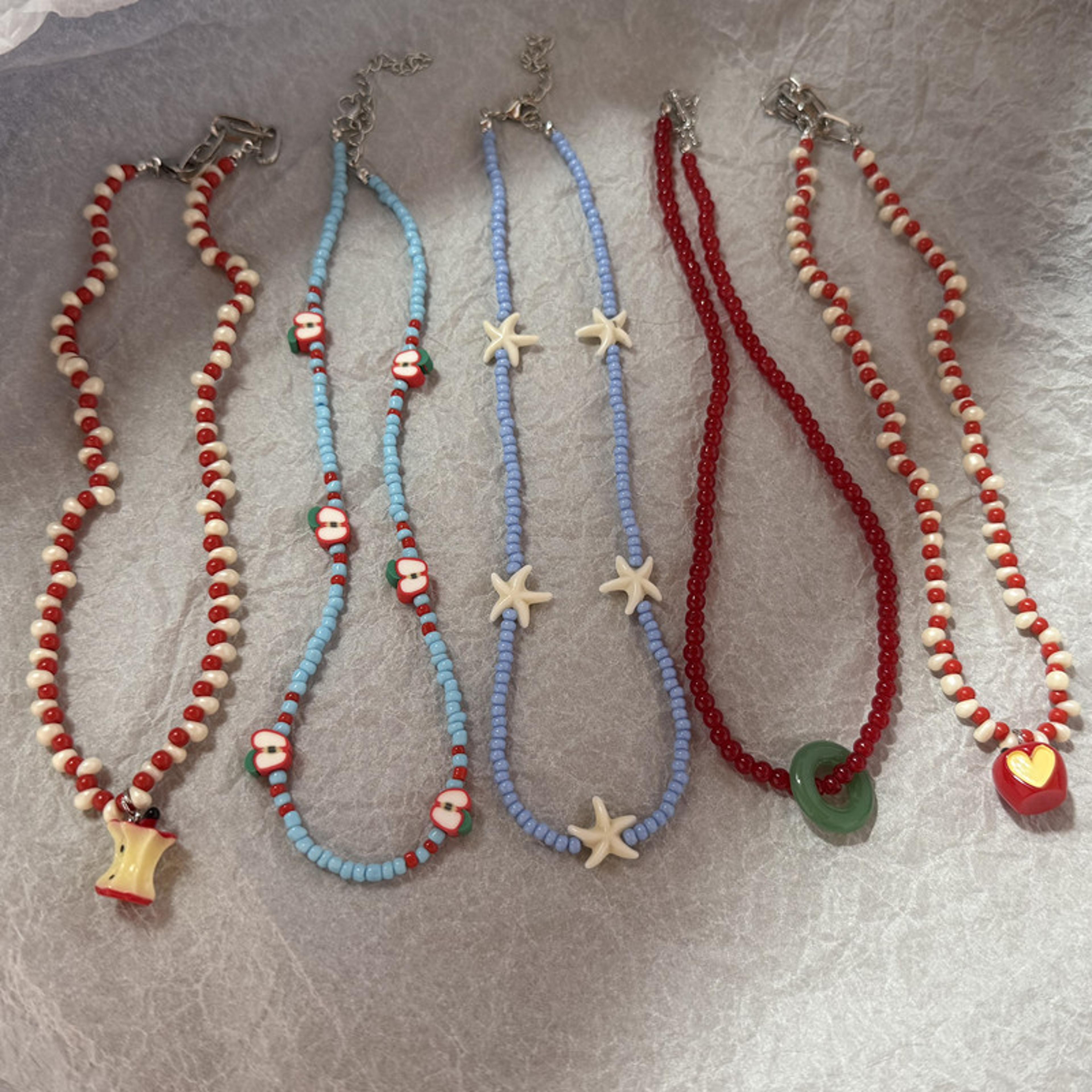 bohemian beaded choker necklace with seashell charm adjustable beach surfer jewelry