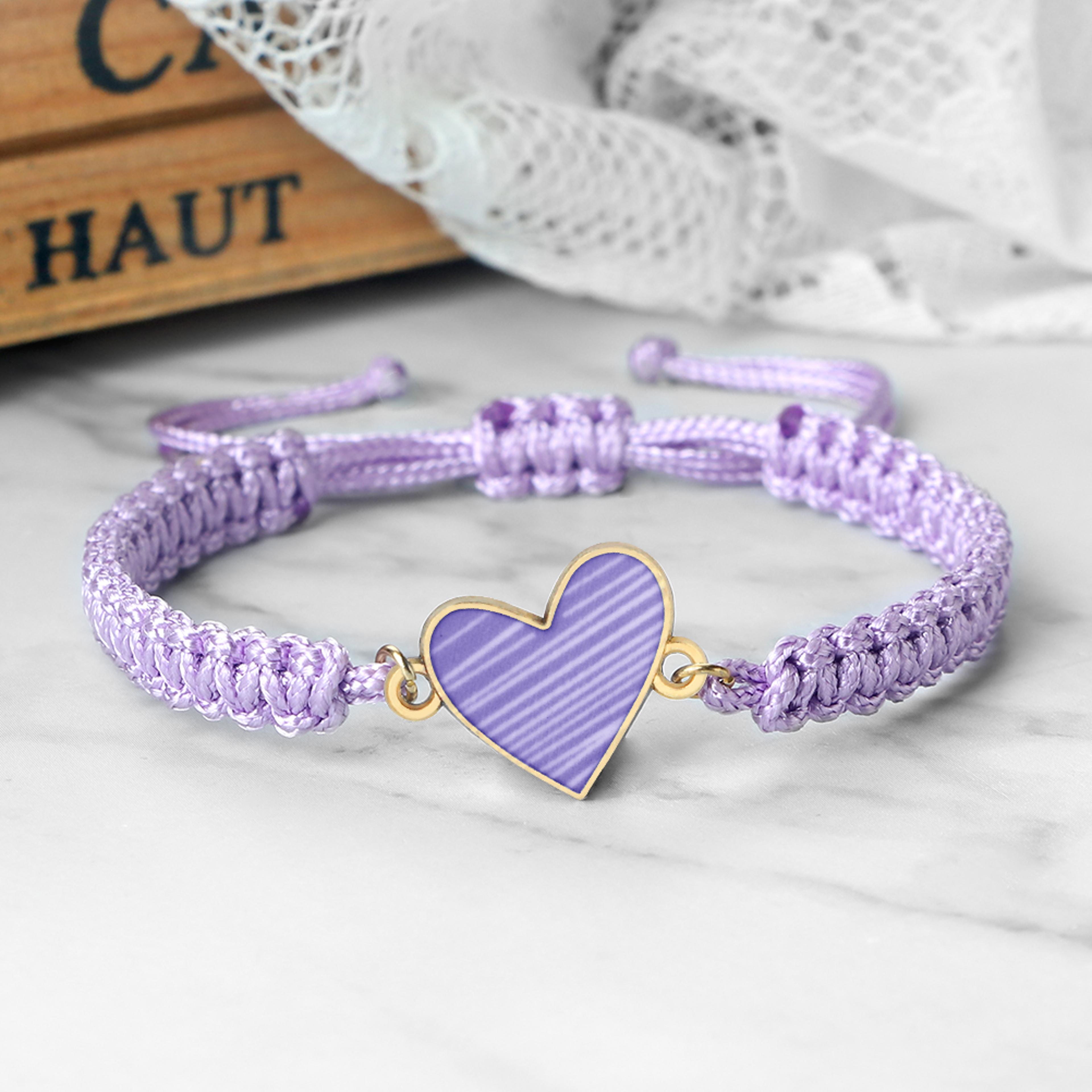 handmade heart bracelet adjustable rope couple bracelet for men & women