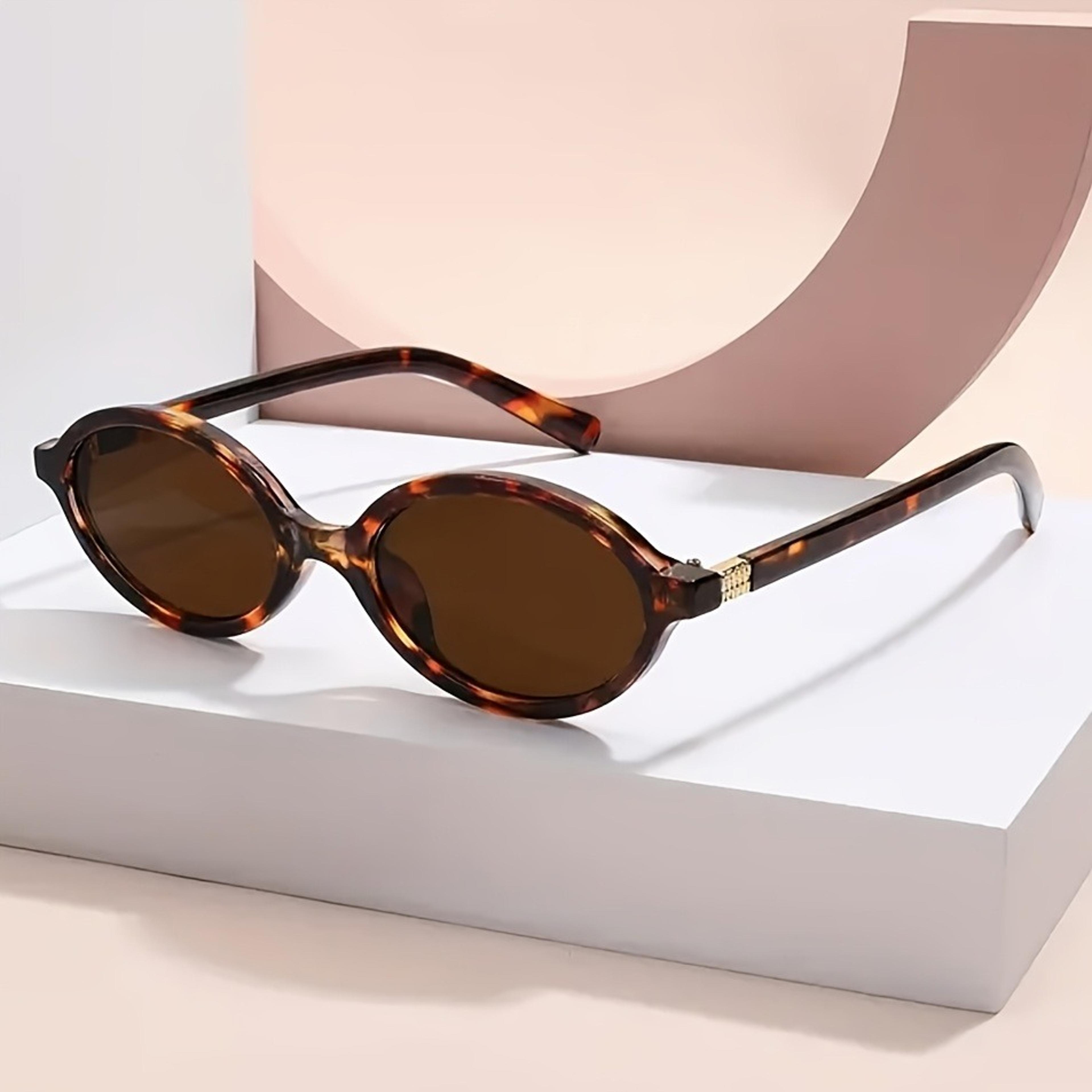 oval sunglasses vintage small frame eyewear for women & men