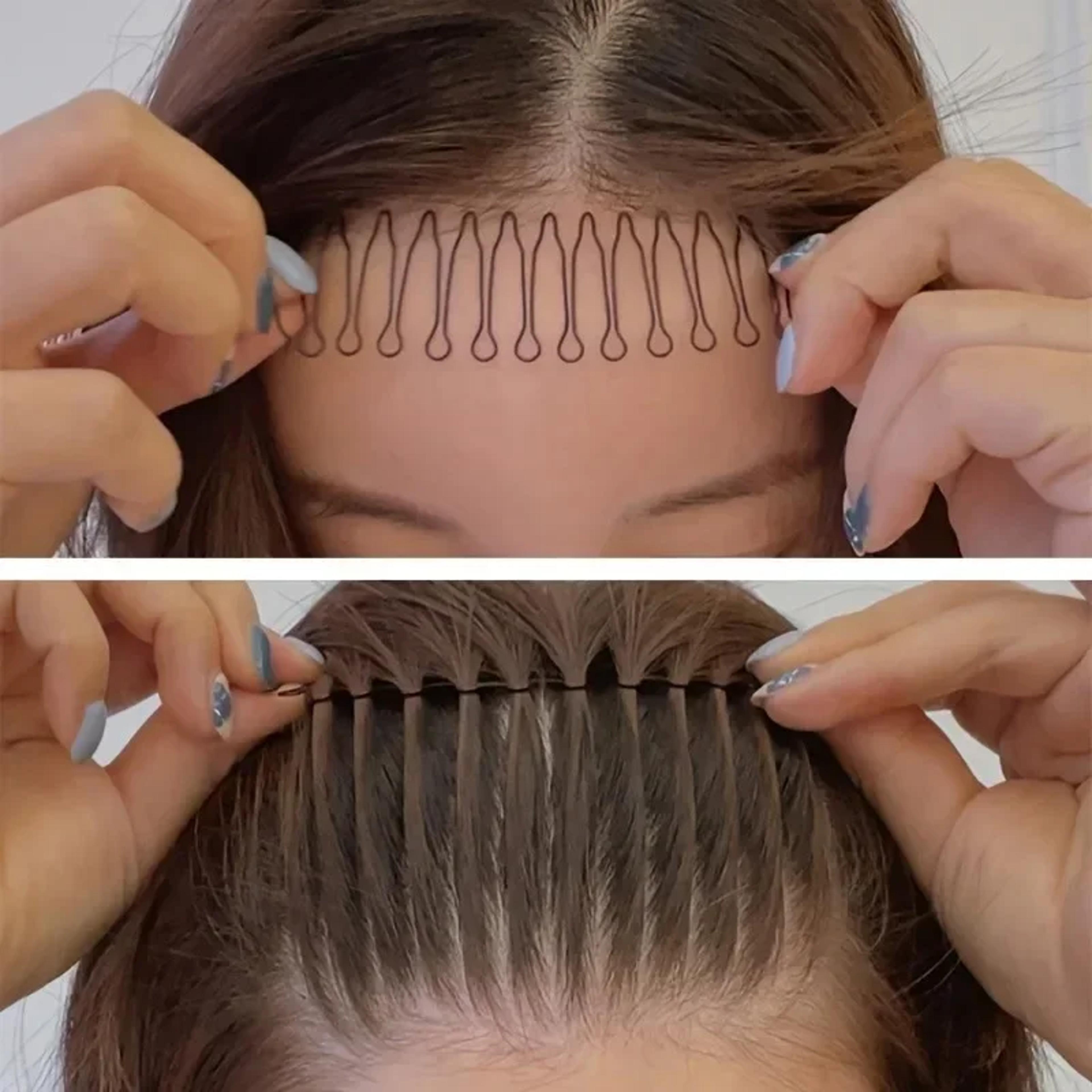 invisible hair clips u shape hair comb set for bangs, buns & everyday hair styling