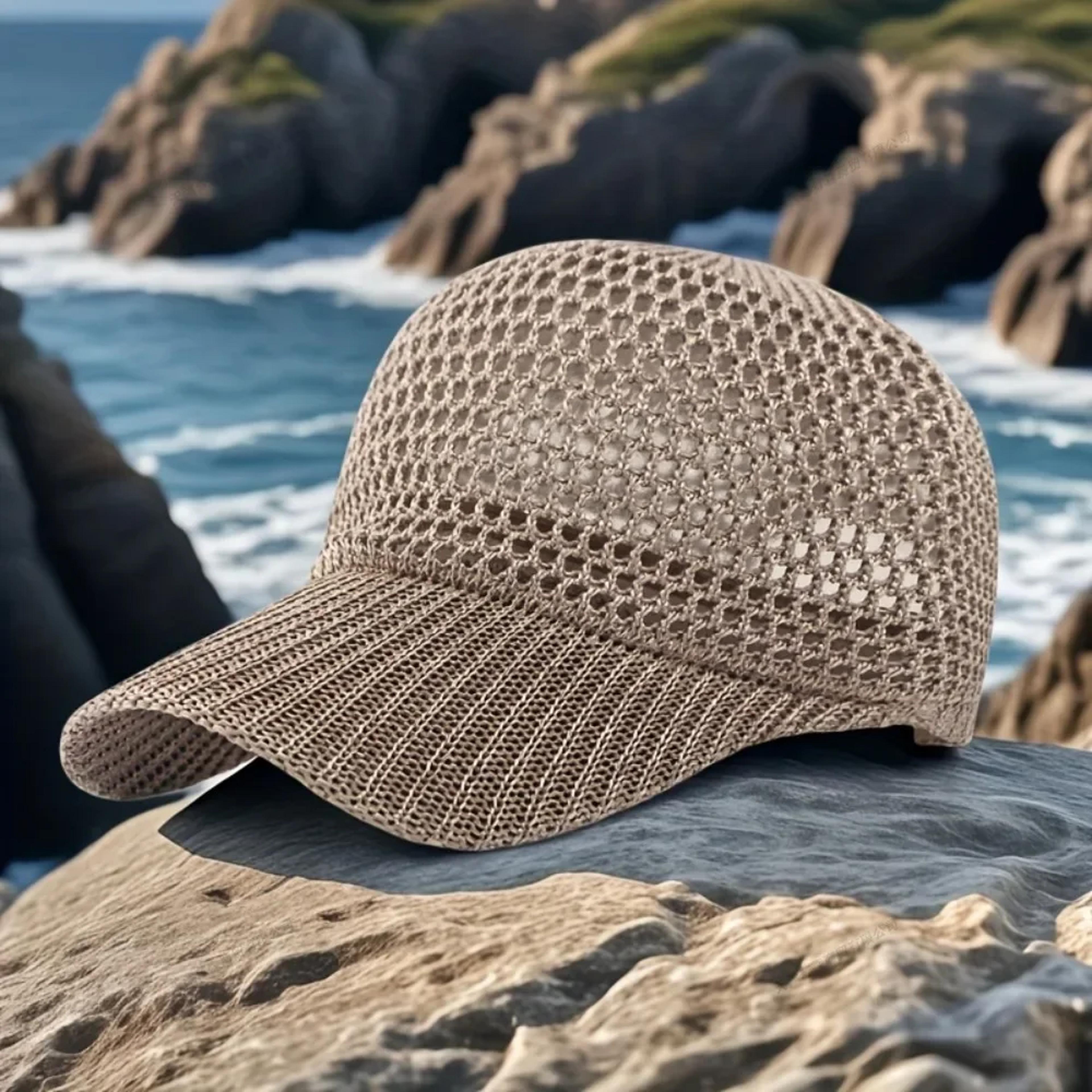 adventure shield mesh sun hat with uv protection & breathable adjustable baseball cap