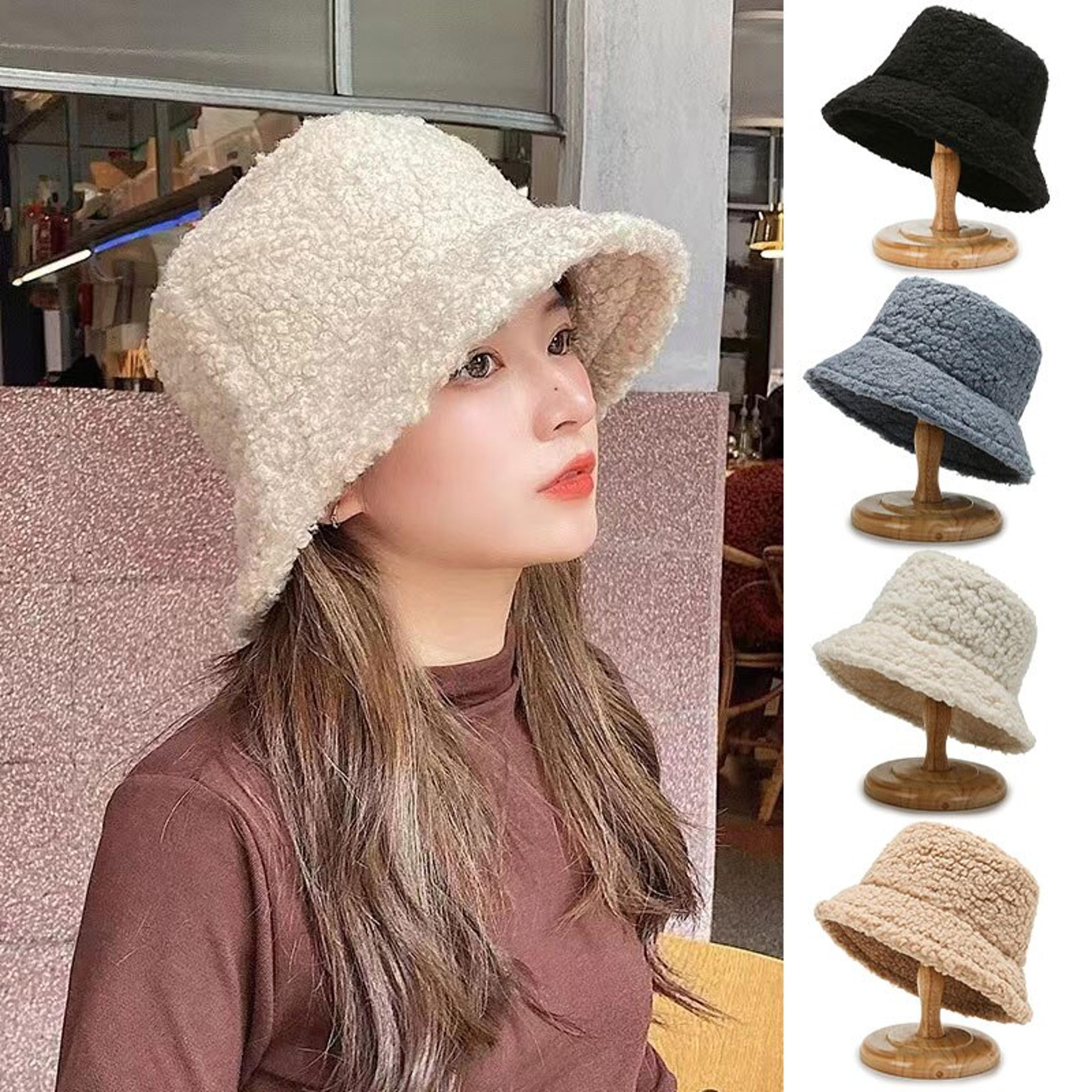 cozy bucket hat soft fleece bucket hat for men & women