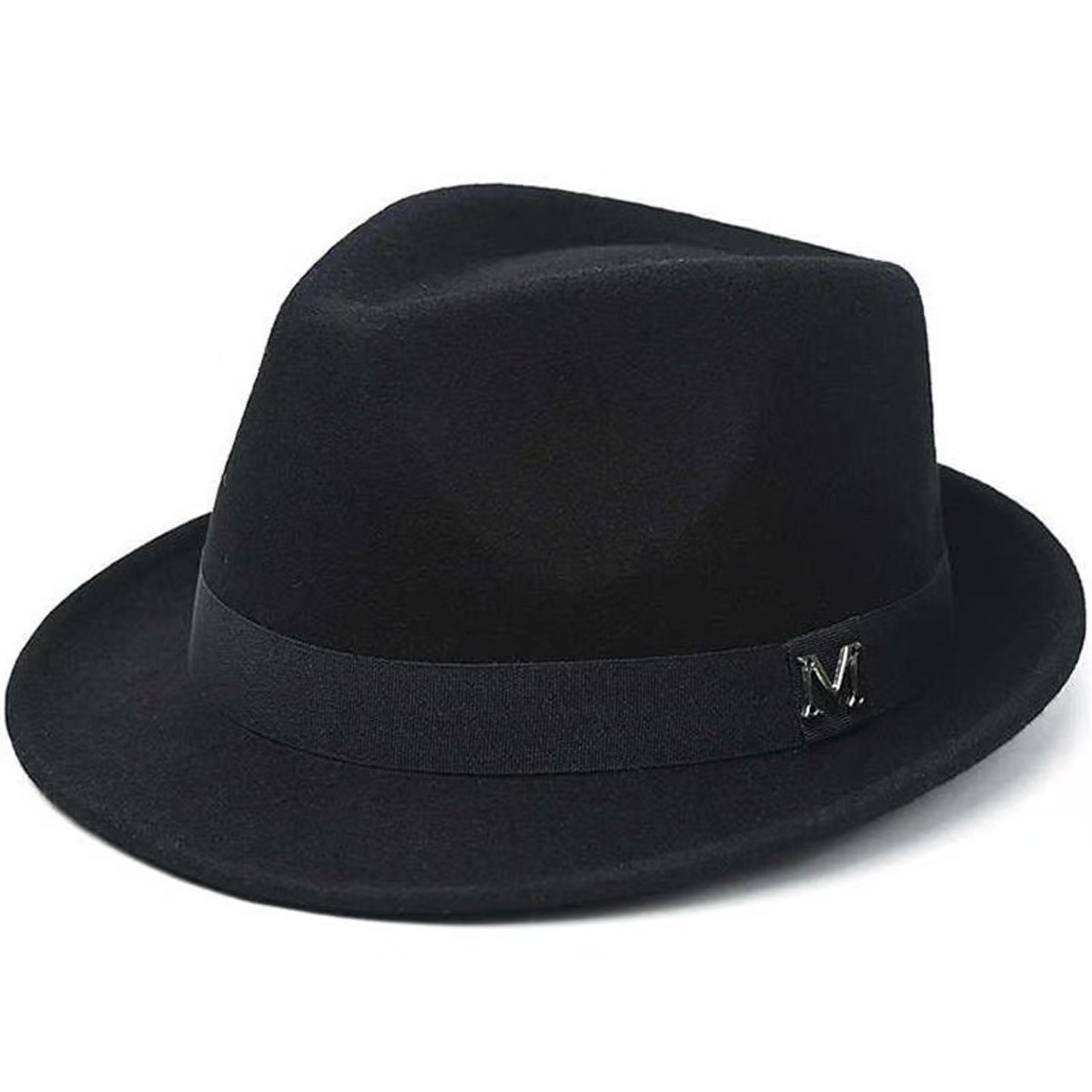 classic fedora hat panama trilby felt hat for men & women with adjustable fit