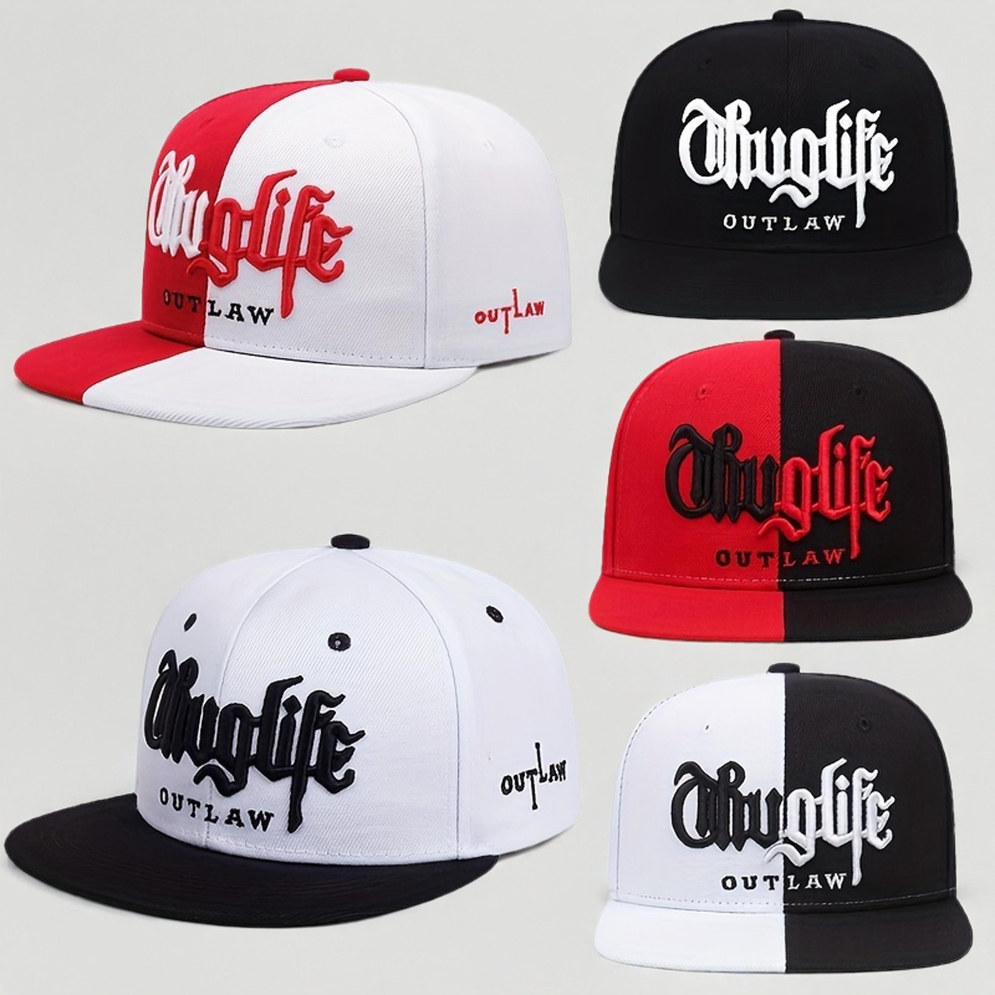 thug life snapback cap embroidered baseball cap for men & women