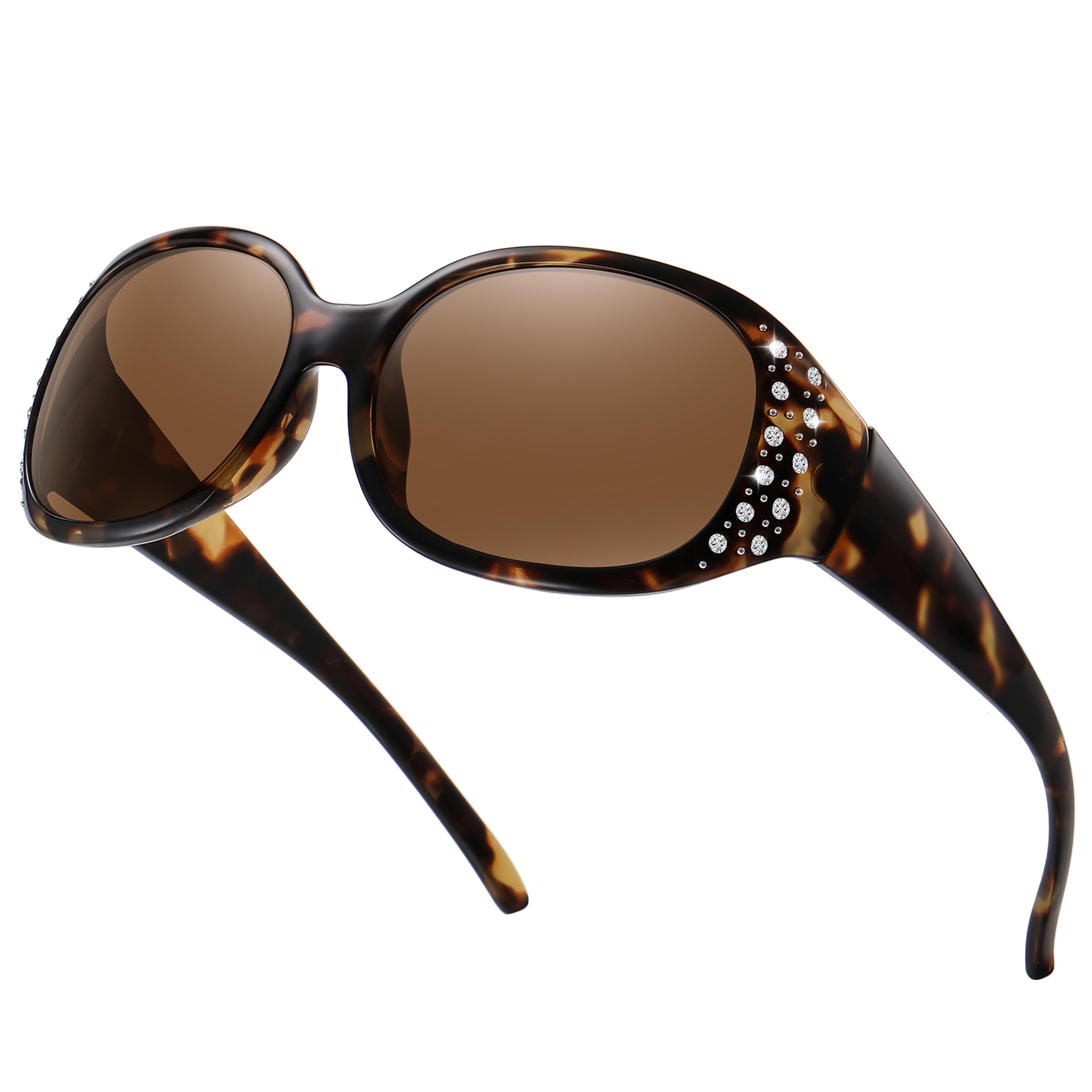 sparkling oval sunglasses with rhinestone frame trendy street style fashion shades