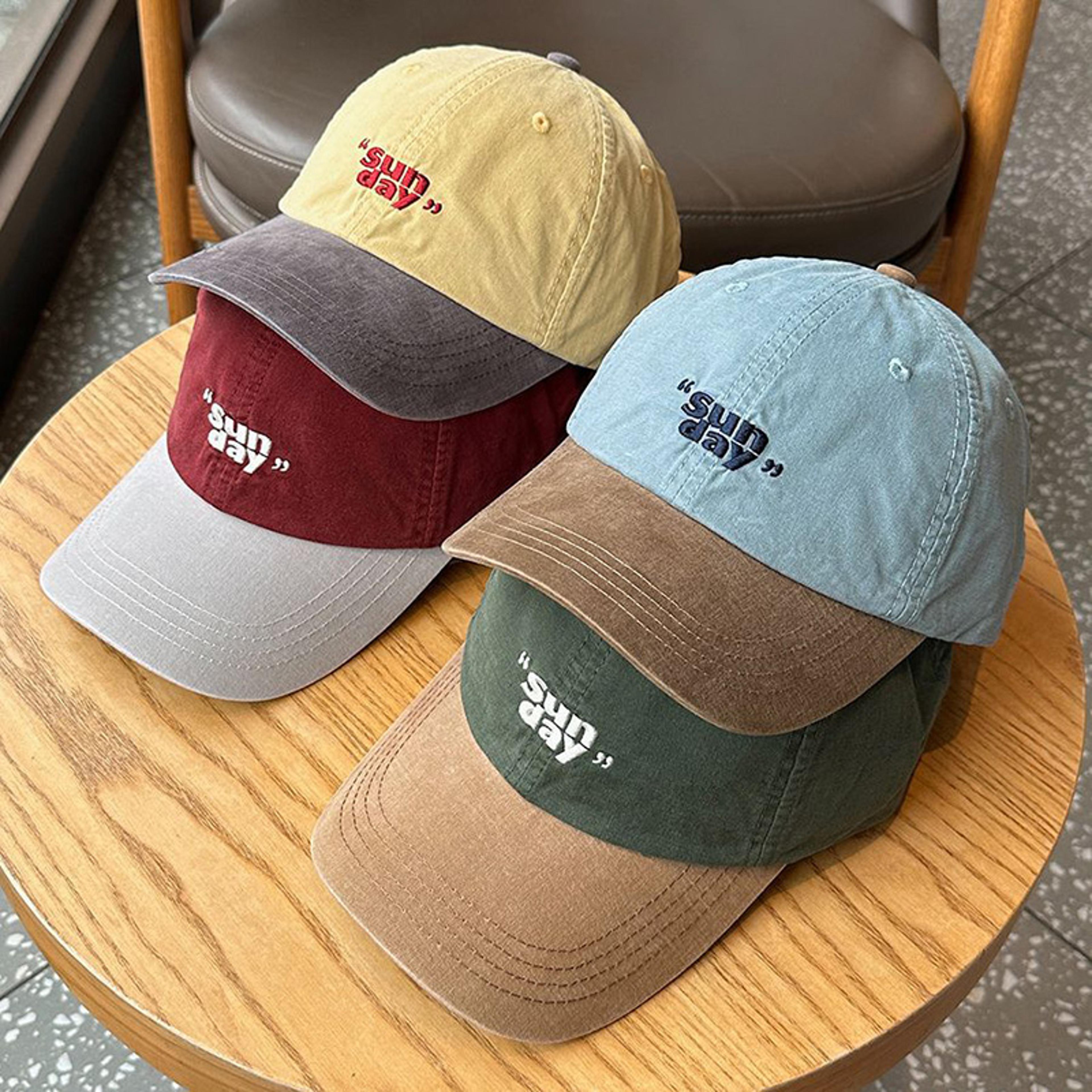contrast color baseball cap with jk letter embroidery adjustable unisex casual sun hat